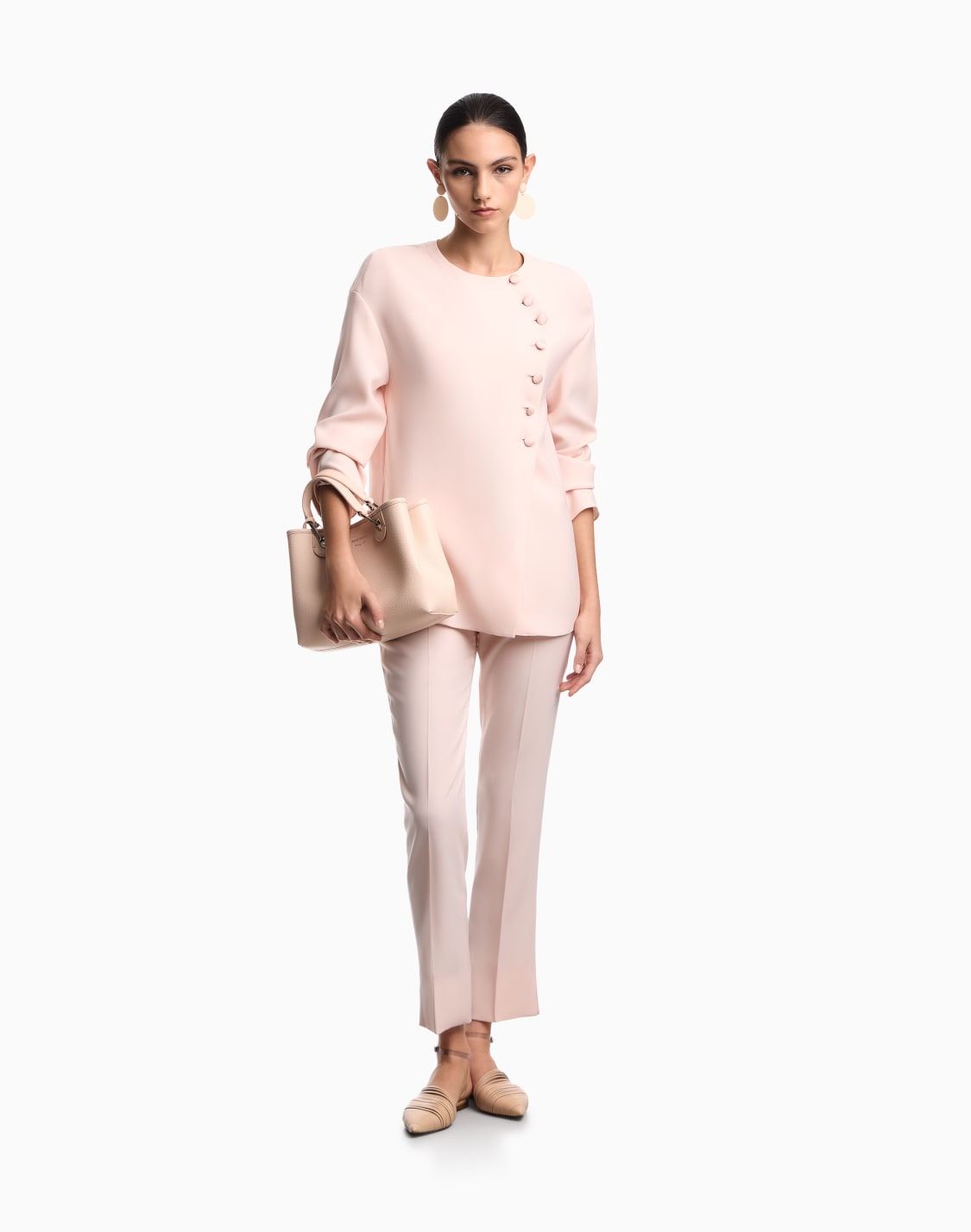 blouse-with-asymmetrical-closure-in-technical-cady-pink--emporio-armani