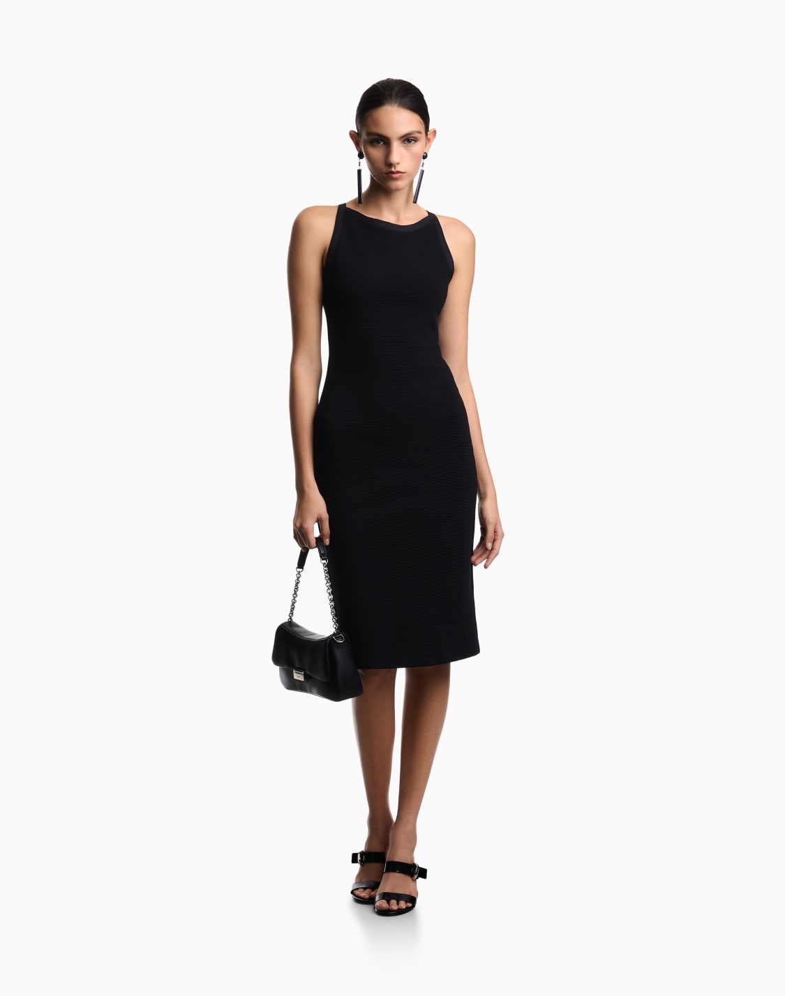 sheath-dress-in-jersey-ottoman-black--emporio-armani