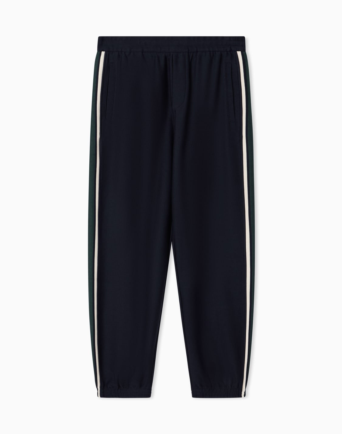joggers-in-double-jersey-lyocell-blend-with-bands-ネイビブル--emporio-armani