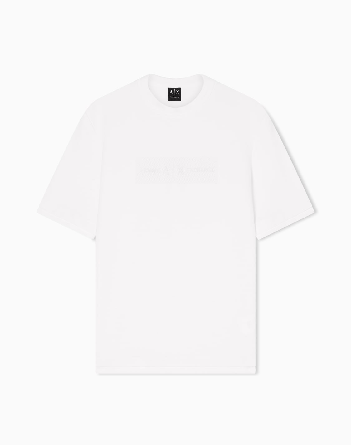 axロゴ-半袖スウェットシャツ-ホワイト--armani-exchange