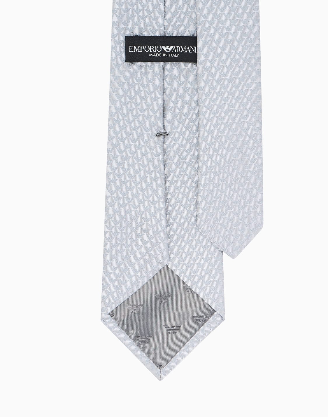 corbata-de-seda-pura-con-motivo-de-monograma-en-tejido-jacquard-plateado--emporio-armani