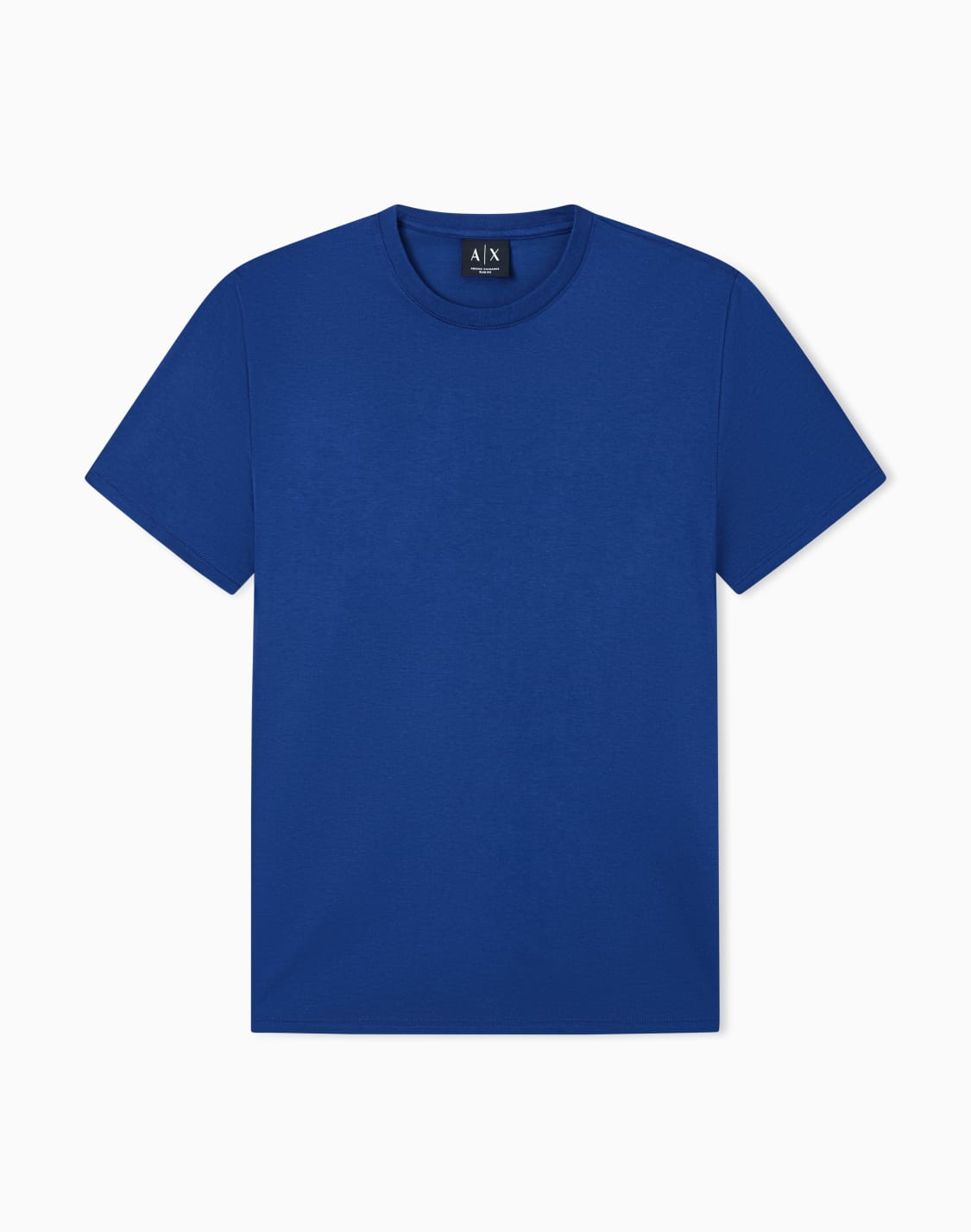 t-shirt-slim-fit-en-coton-pima-bleu--armani-exchange