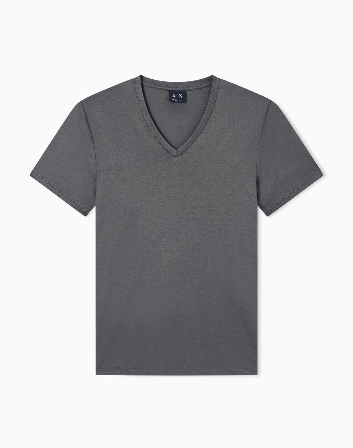 t-shirt-slim-fit-en-jersey-de-coton-pima-vert--armani-exchange