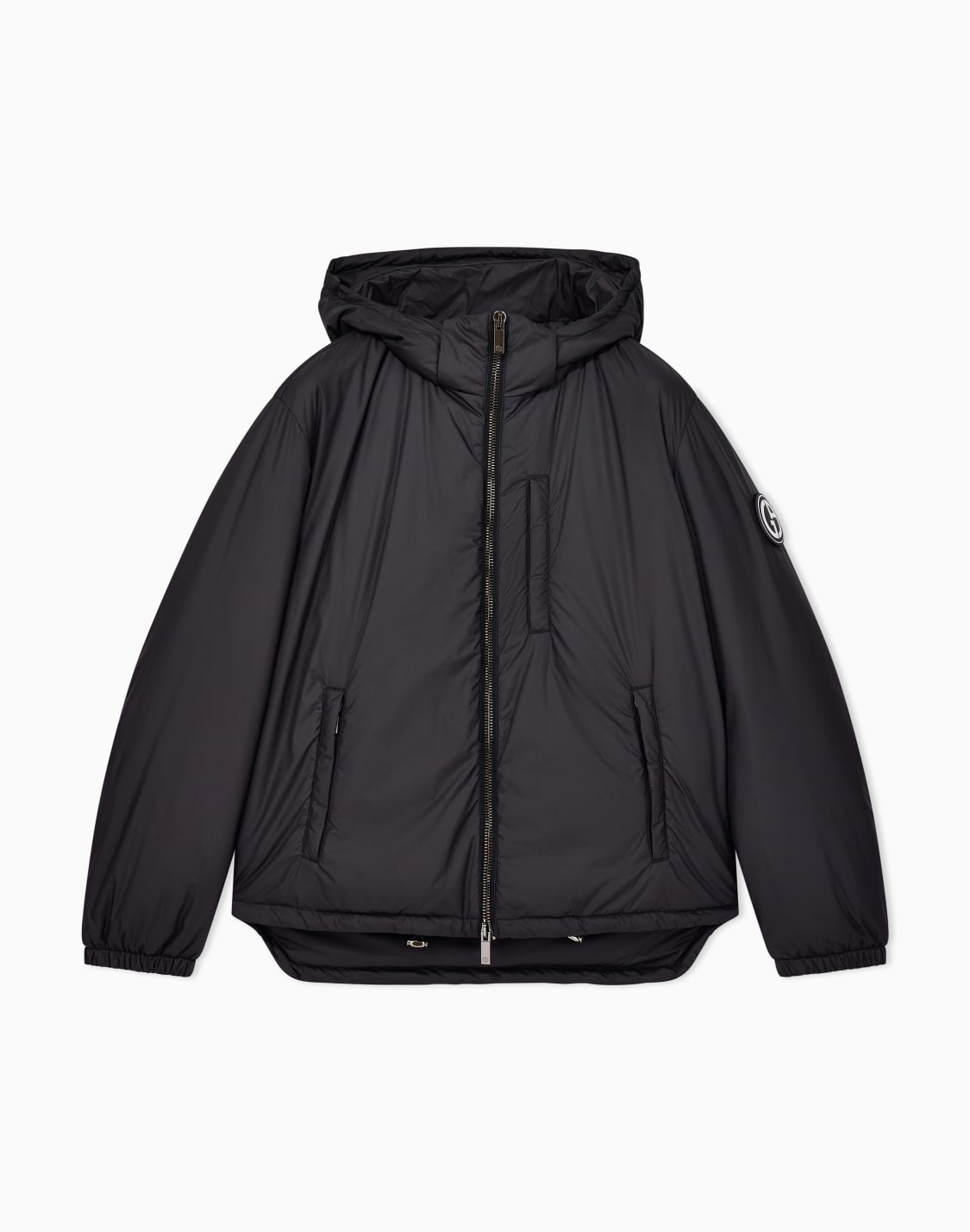 blouson-capuche-garni-en-plumes-doie-asv-noir--giorgio-armani