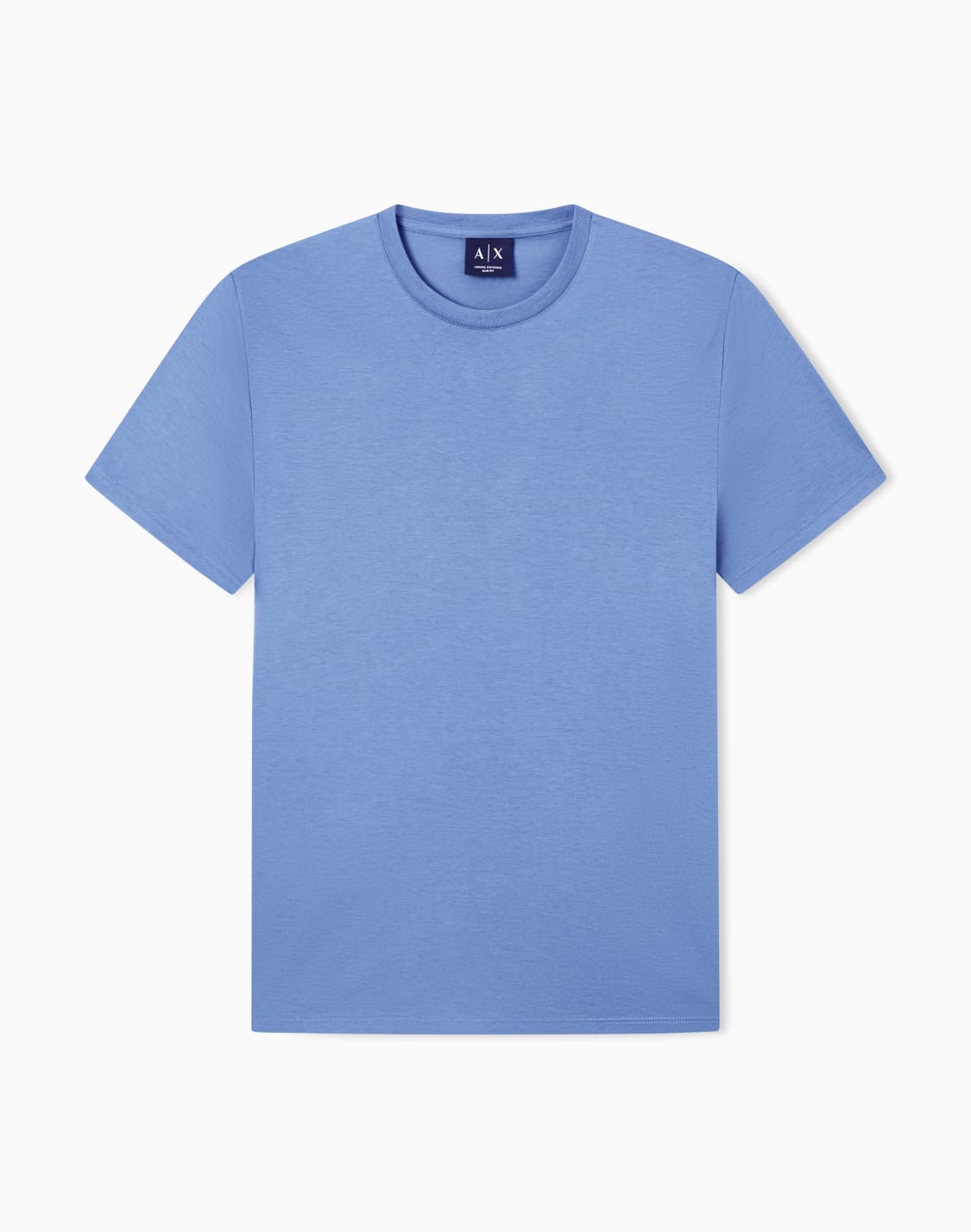 t-shirt-slim-fit-en-coton-pima-bleu-clair--armani-exchange
