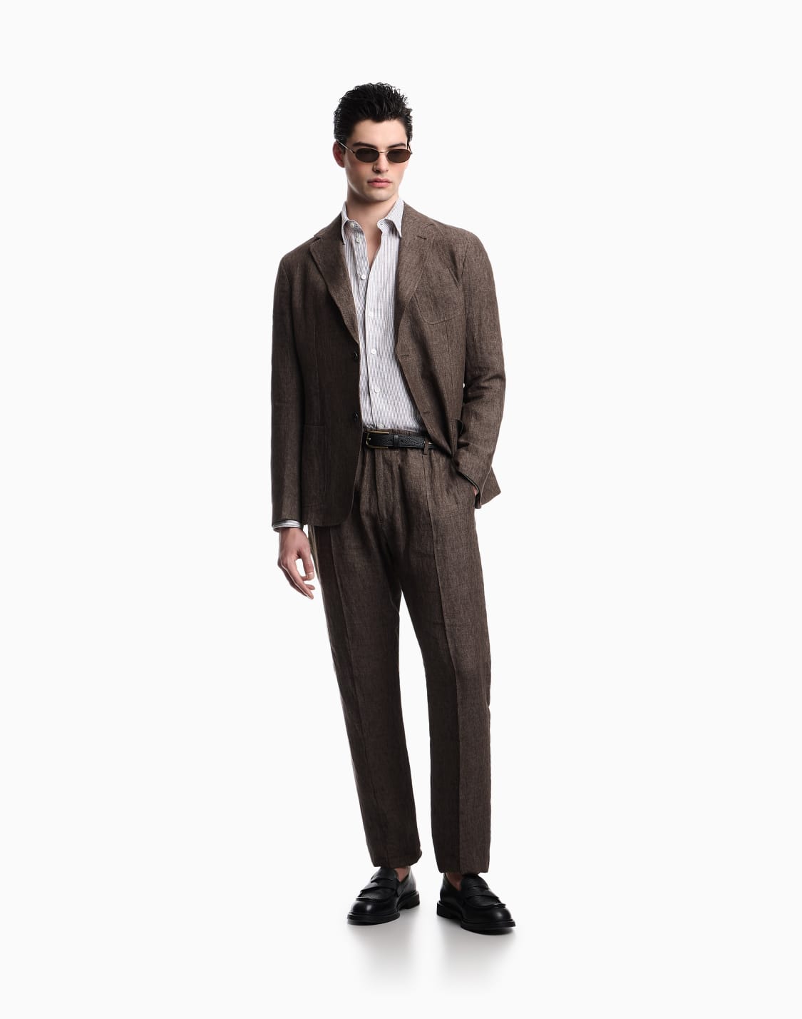 single-breasted-jacket-in-faded-linen-with-a-crpe-texture-brown--emporio-armani