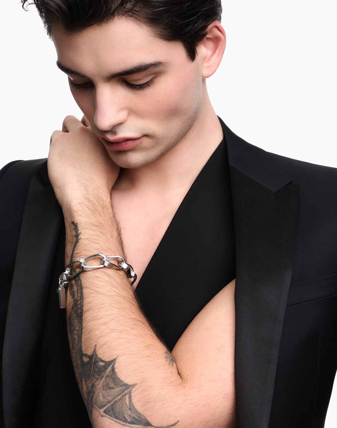 -チェンブレスレット-ステンレススチル-マルチカラ--emporio-armani