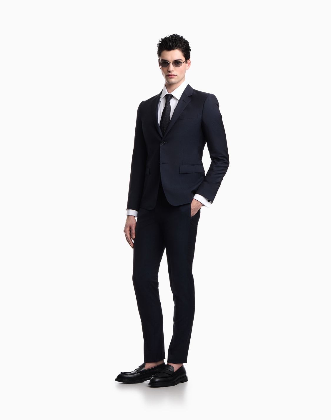 high-twist-wool-dress-with-micro-designs-blue--emporio-armani