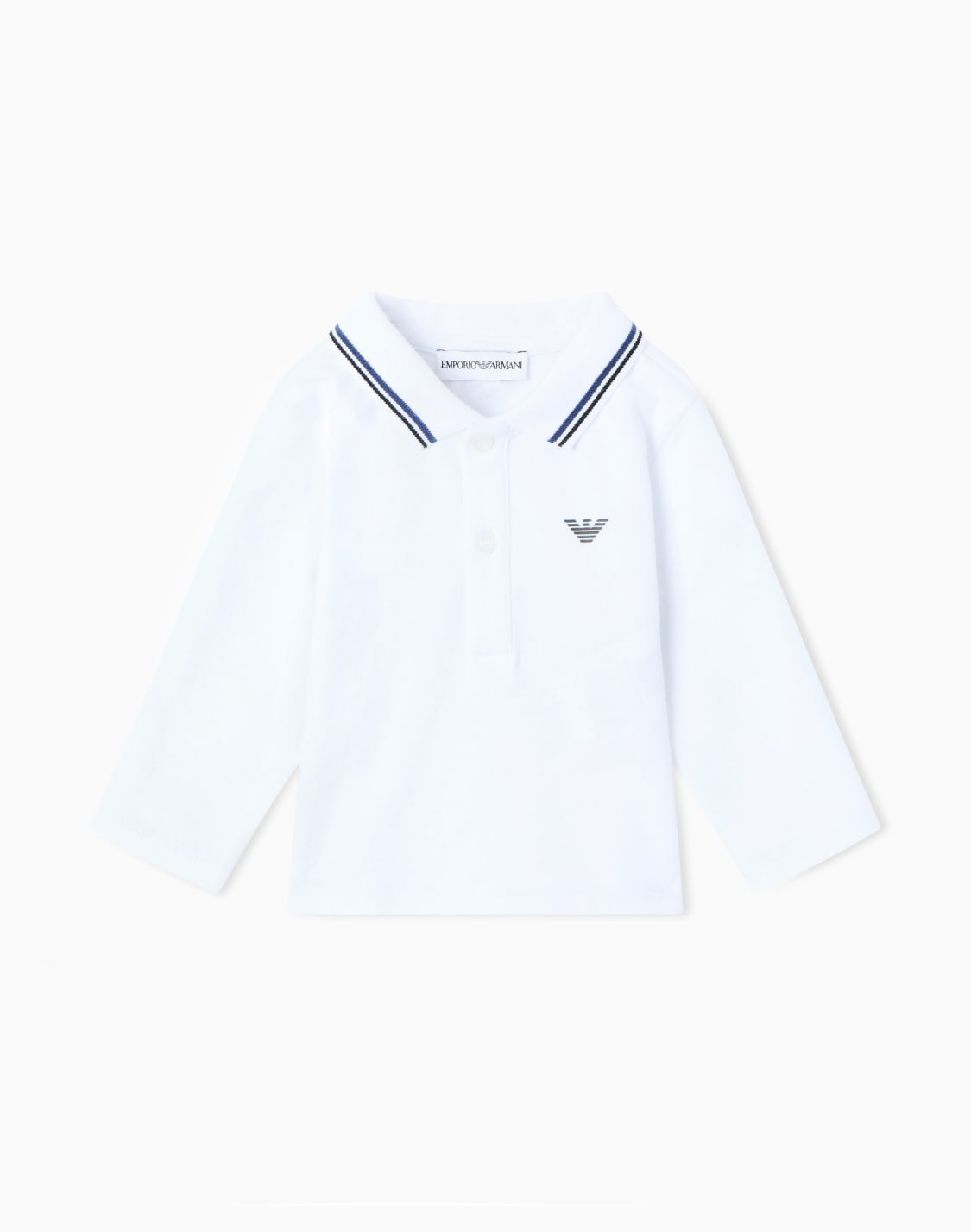 polo-maniche-lunghe-in-piquet-stretch-con-collo-profilato-bianco--emporio-armani