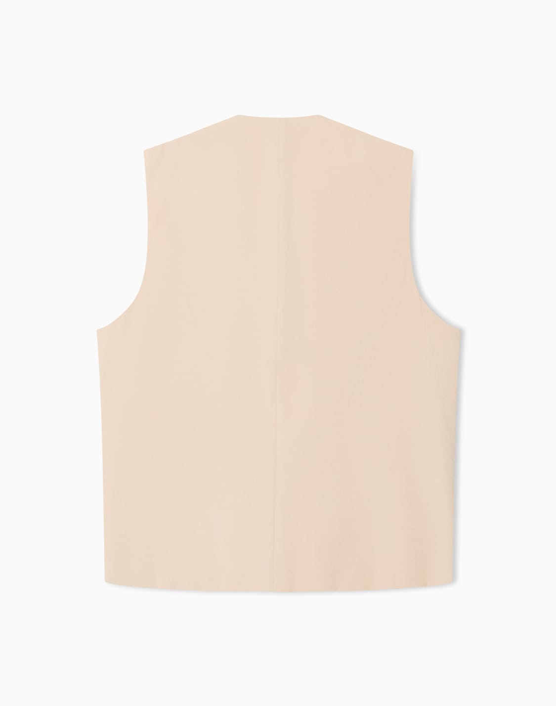 single-breasted-vest-in-cupro-effect-fabric-camel--emporio-armani