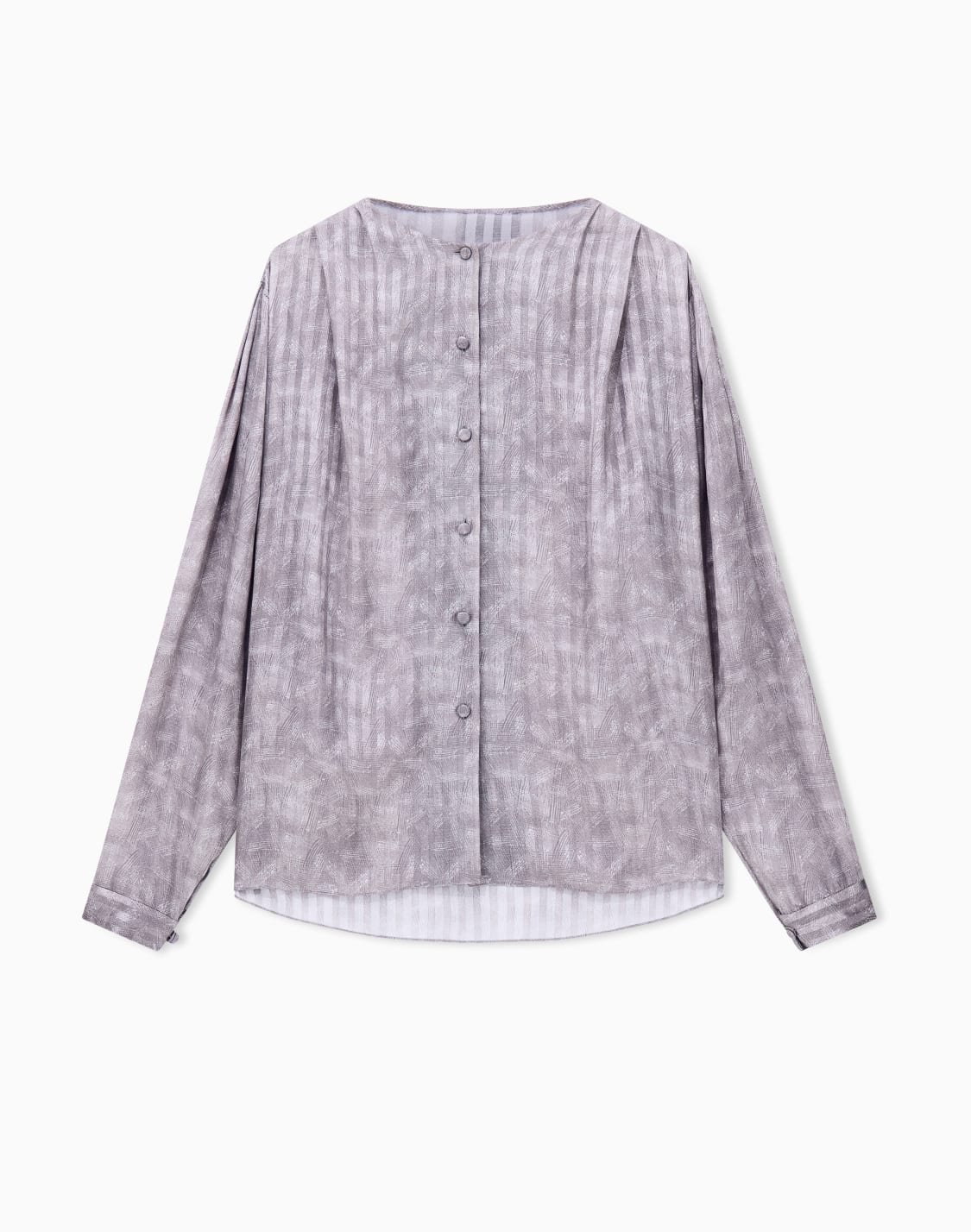 blouse-collarless-printed-silk-shoulder-pleats-wide-stripes-patterned--giorgio-armani