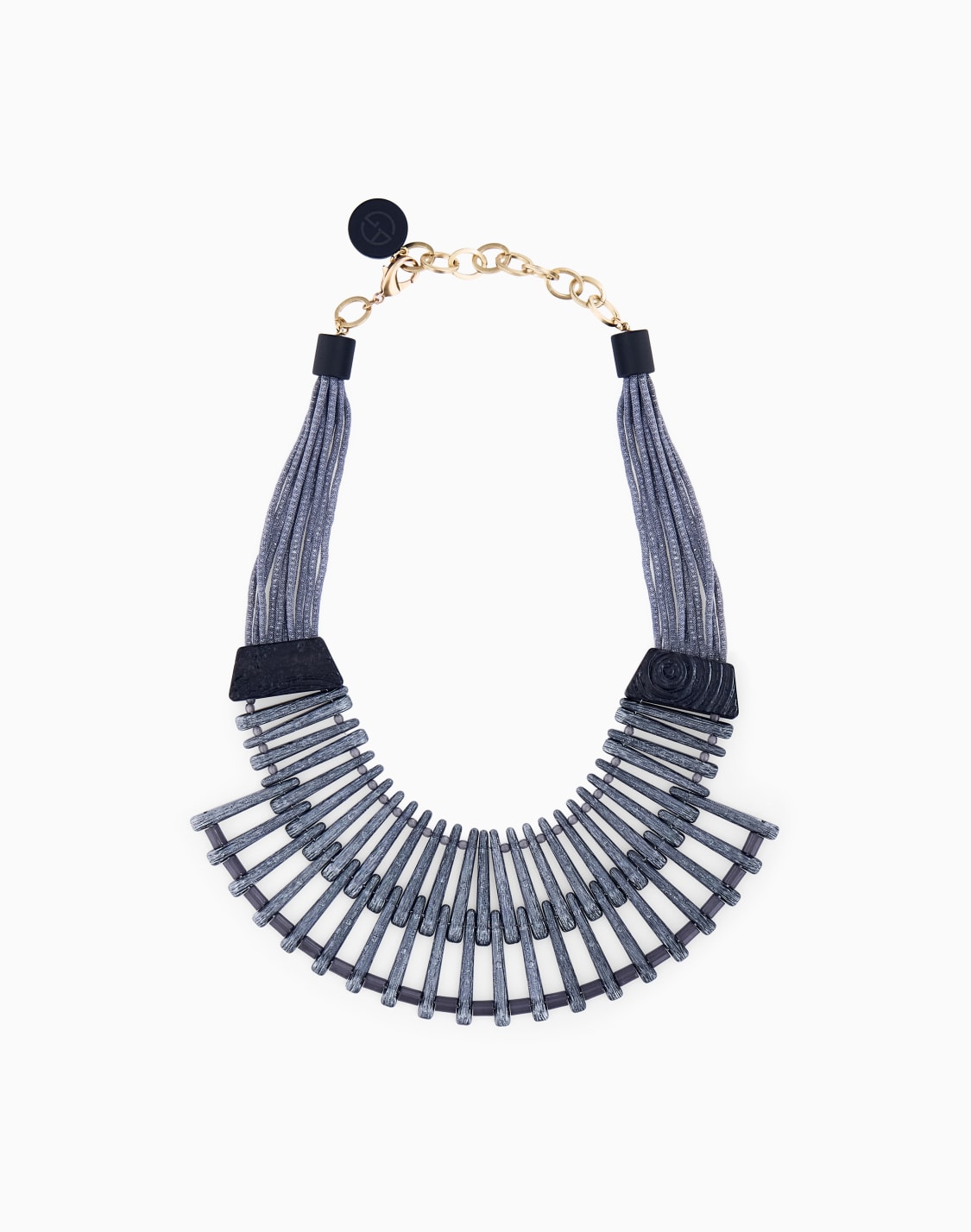 collier-plastron-cordons-multiples-et-motif-en-ventail-gris--giorgio-armani