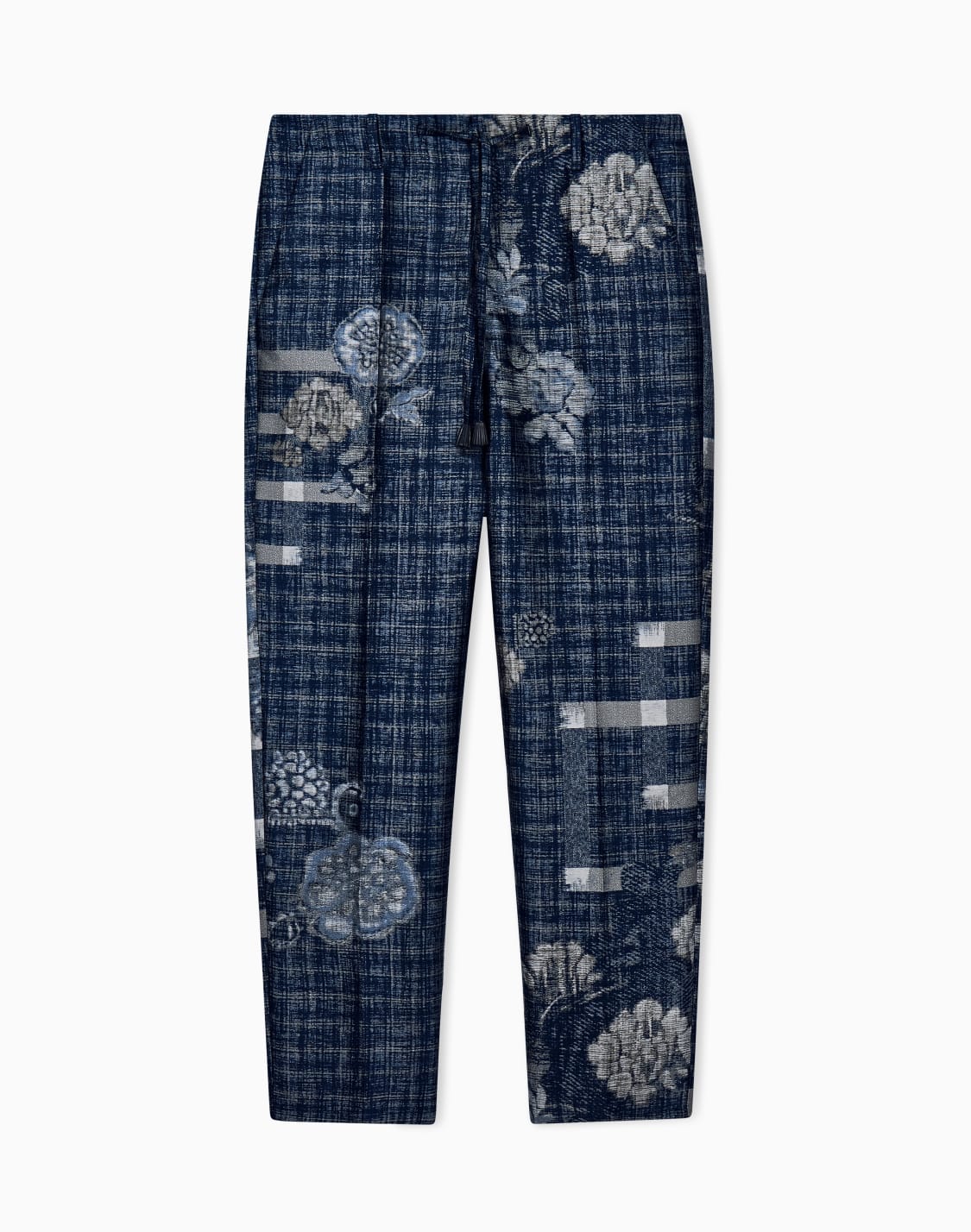 pantaloni-in-jacquard-misto-seta-con-motivo-floreale-blu--giorgio-armani