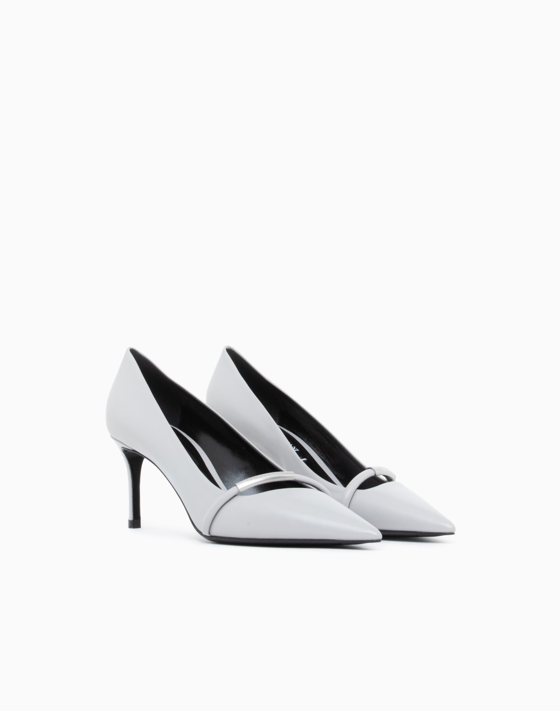 dcollet-a-punta-in-pelle-con-fascetta-metallica-grigio--giorgio-armani