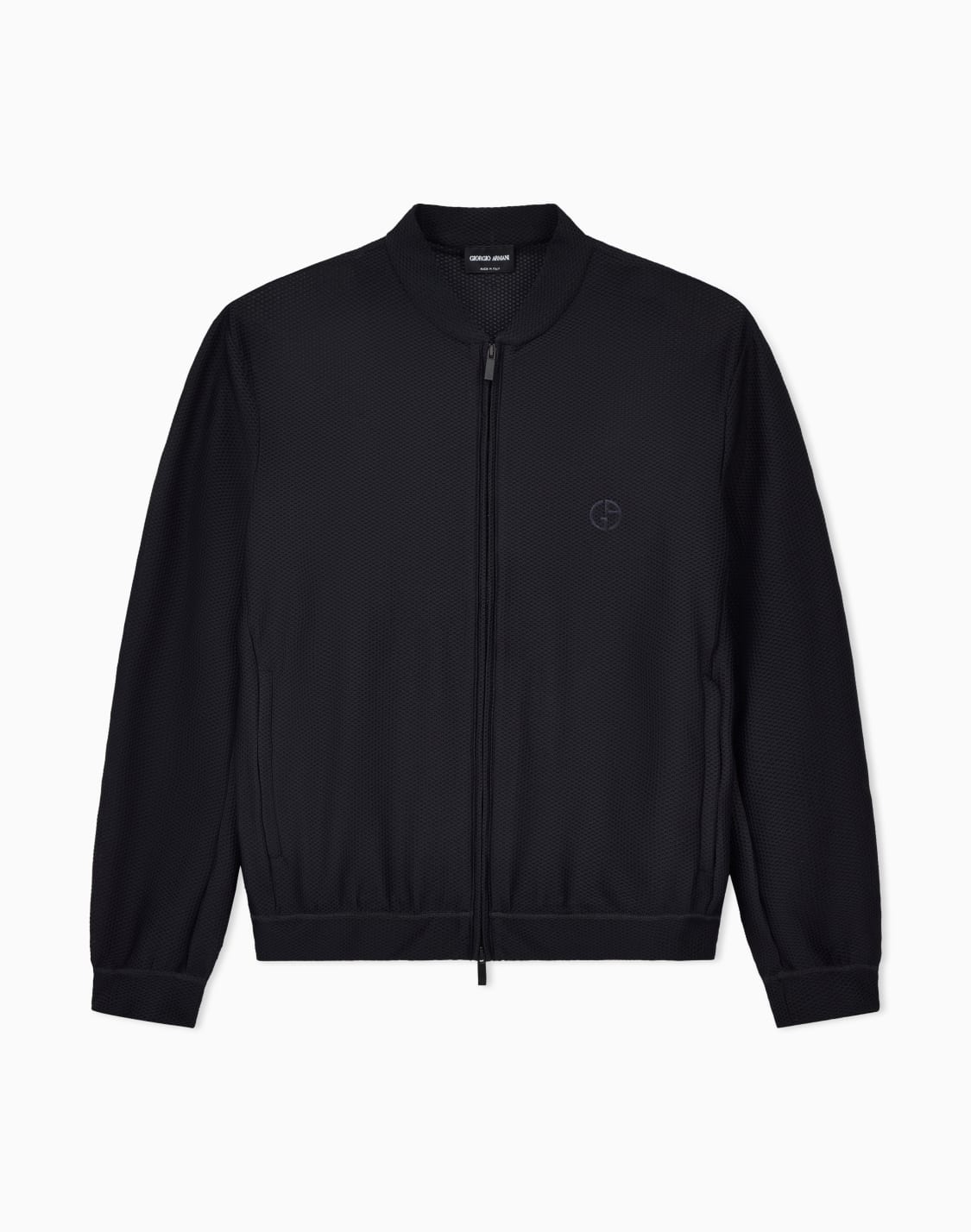 blouson-aus-geprgtem-funktionsstoff-schwarz--giorgio-armani