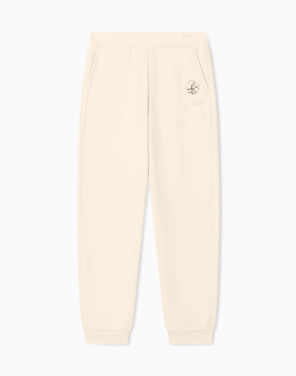 pantaloni-jogger-graphic-series-in-misto-cotone-beige--ea7