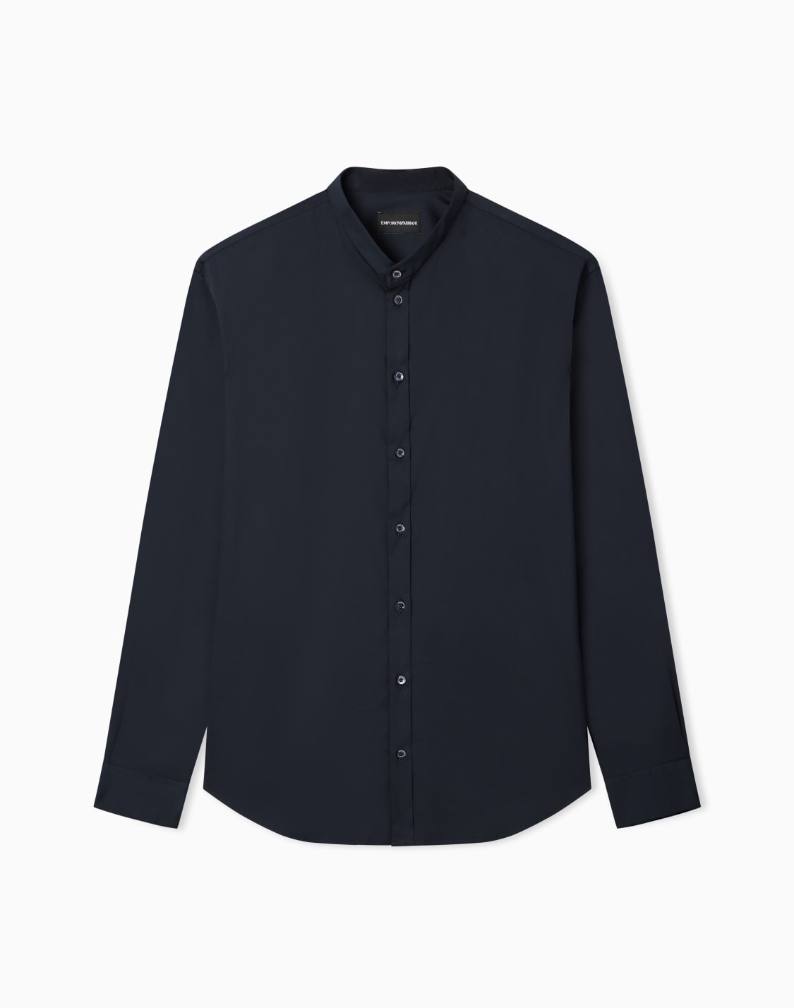 shirt-with-guru-collar-in-technical-stretch-cotton-navy-blue--emporio-armani