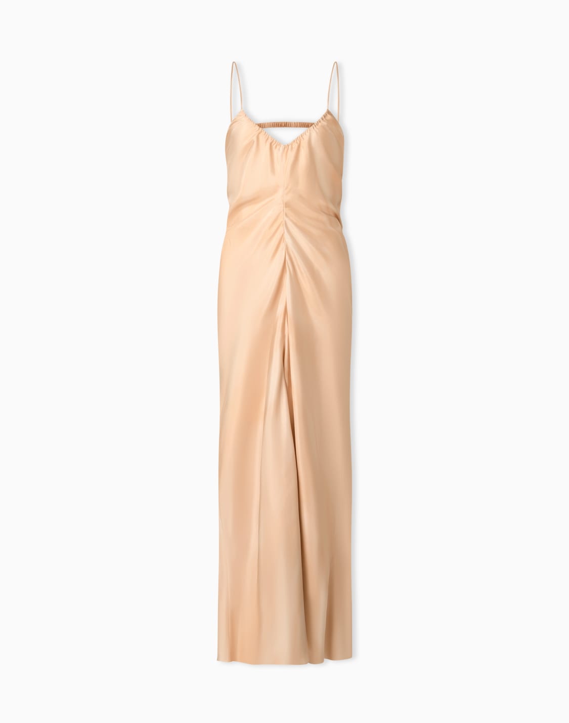 shaded-silk-ponge-dress-beige--emporio-armani