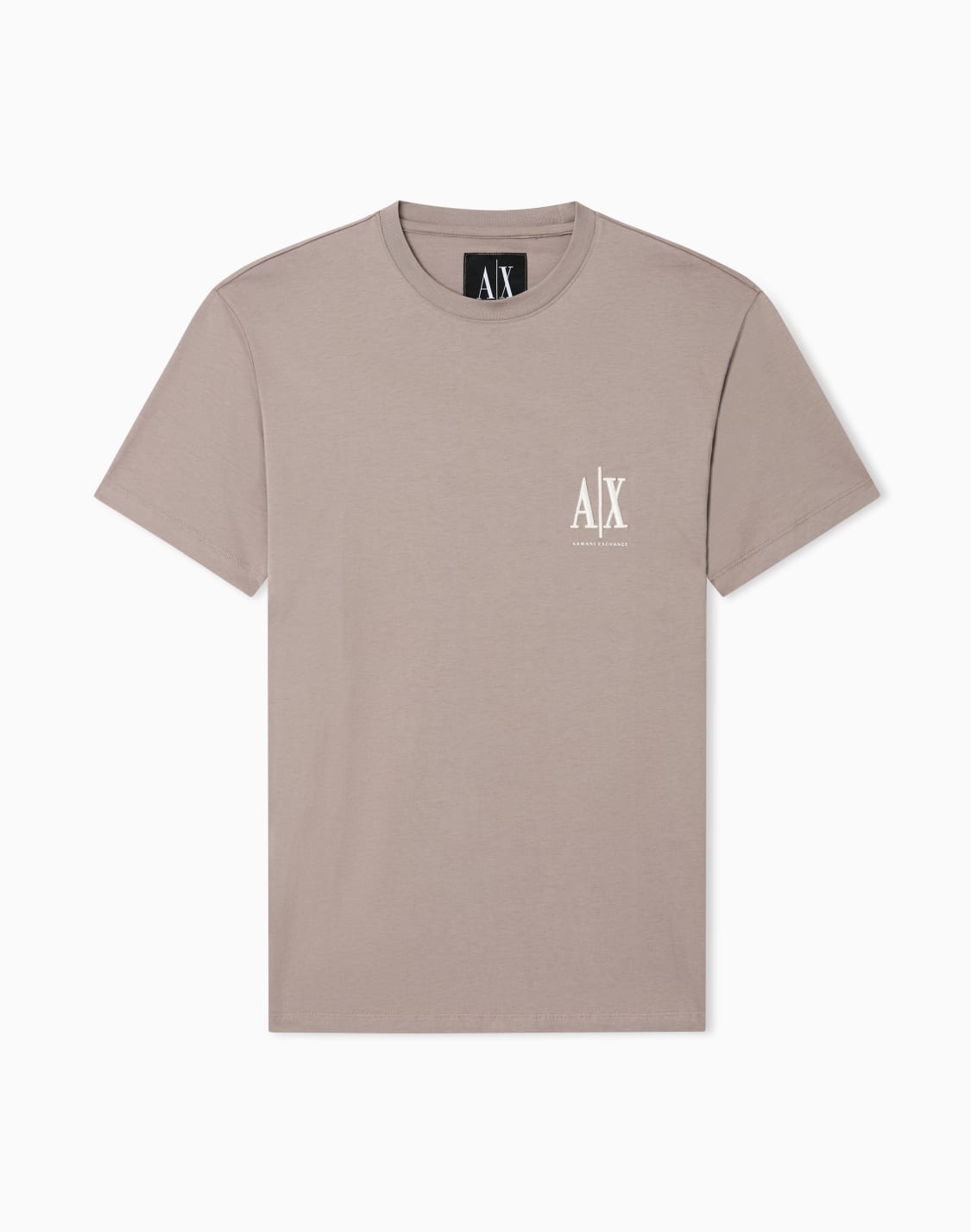 icon-t-shirt-mit-normaler-passform-beige--armani-exchange