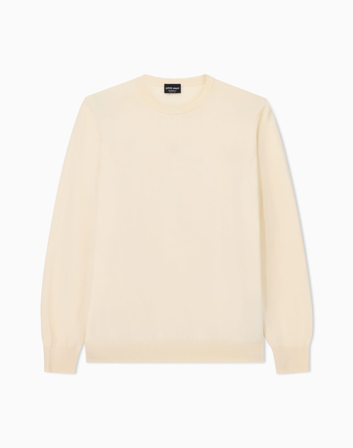 クルネックセタ-カシミア-ホワイト--giorgio-armani