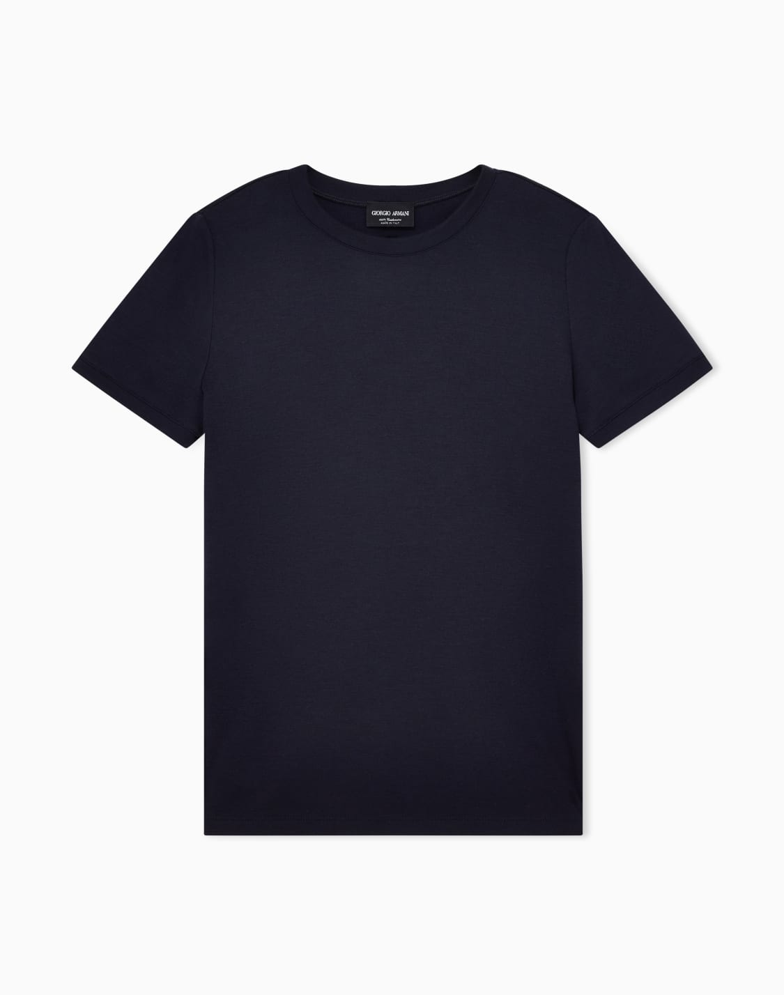 ピュアカシミヤtシャツ-ネイビブル--giorgio-armani