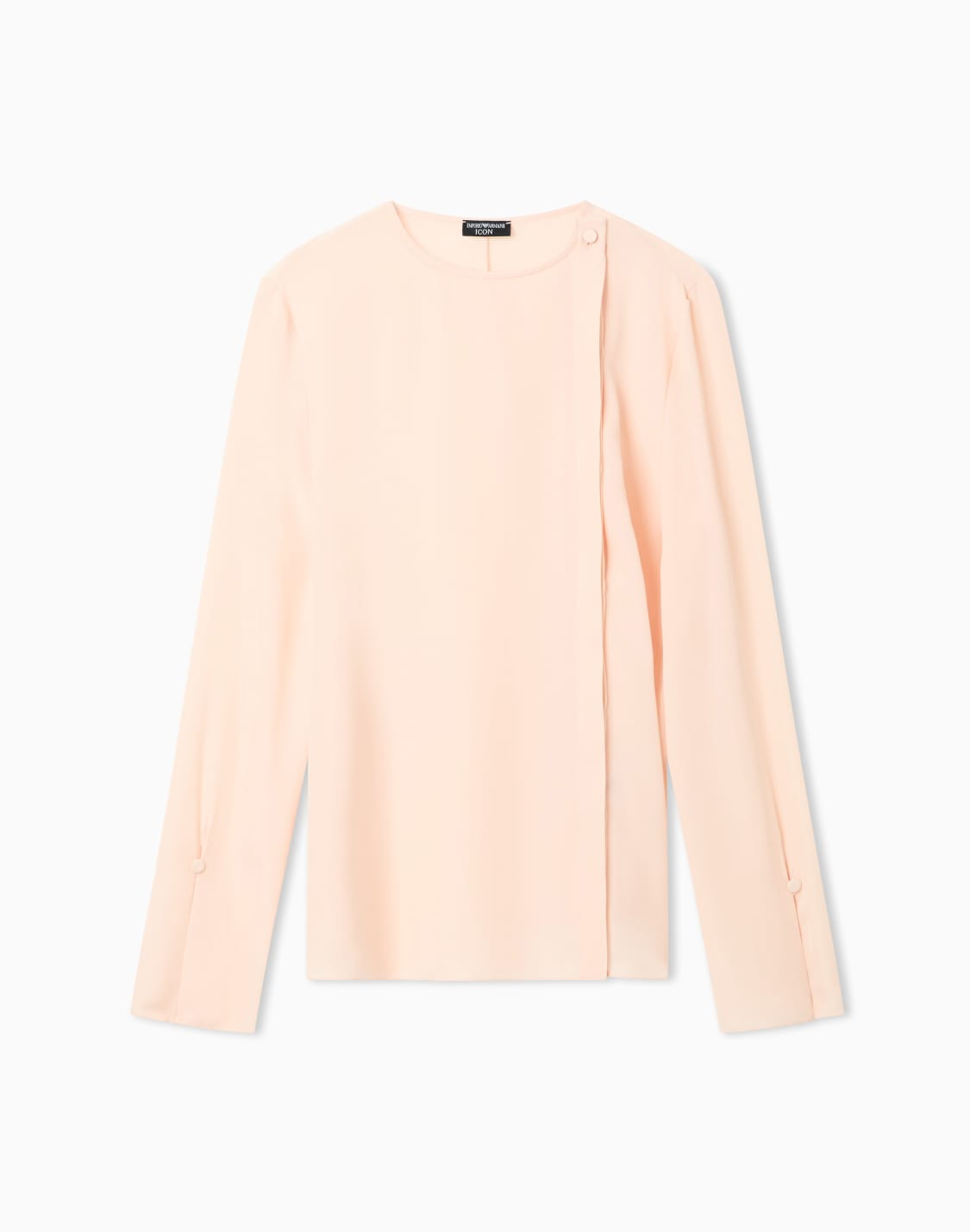 icon-blouse-in-silk-double-georgette-pink--emporio-armani