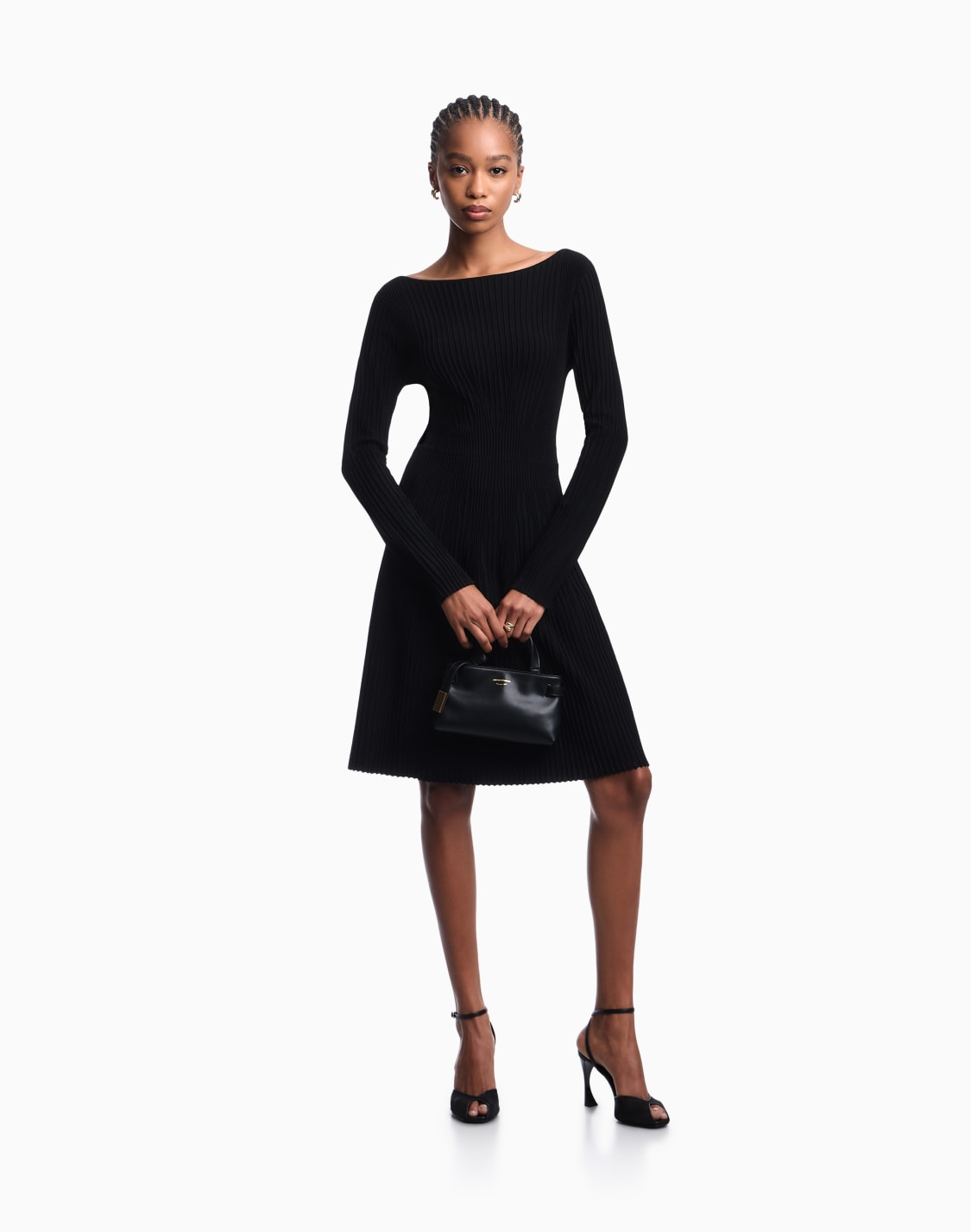 midi-dresses-black--emporio-armani