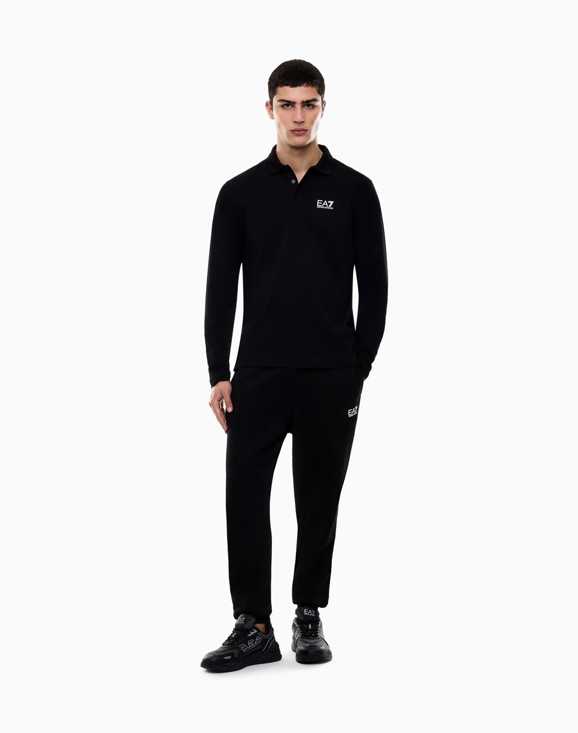 core-identity-stretch-cotton-long-sleeved-polo-shirt-black--ea7