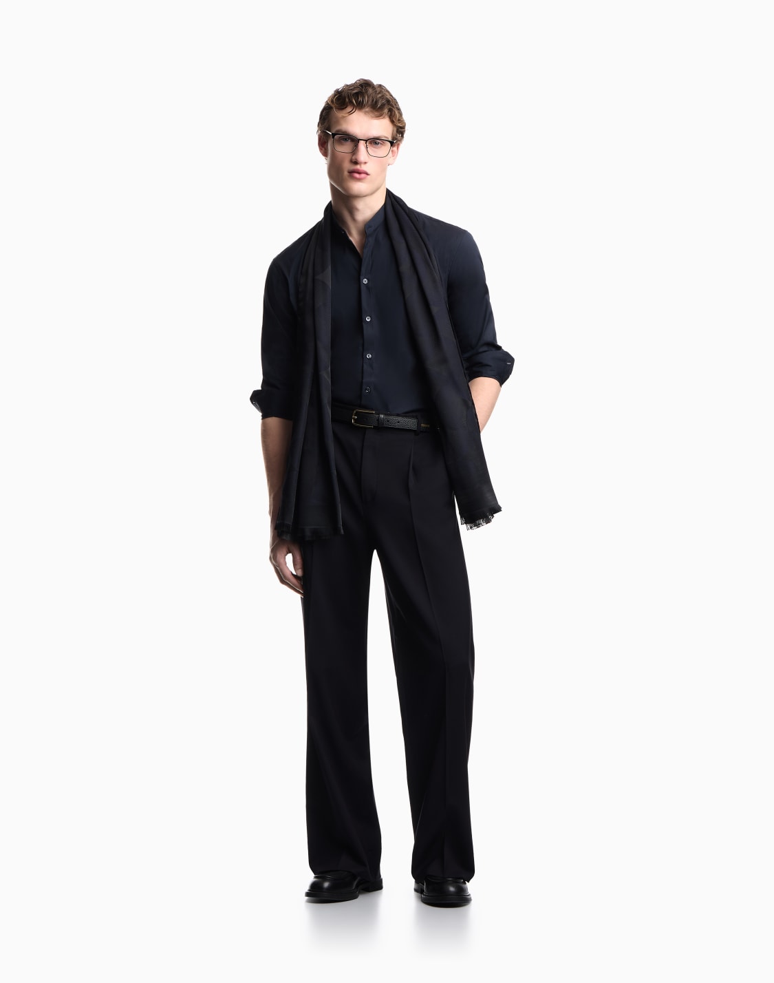 shirt-with-guru-collar-in-technical-stretch-cotton-navy-blue--emporio-armani