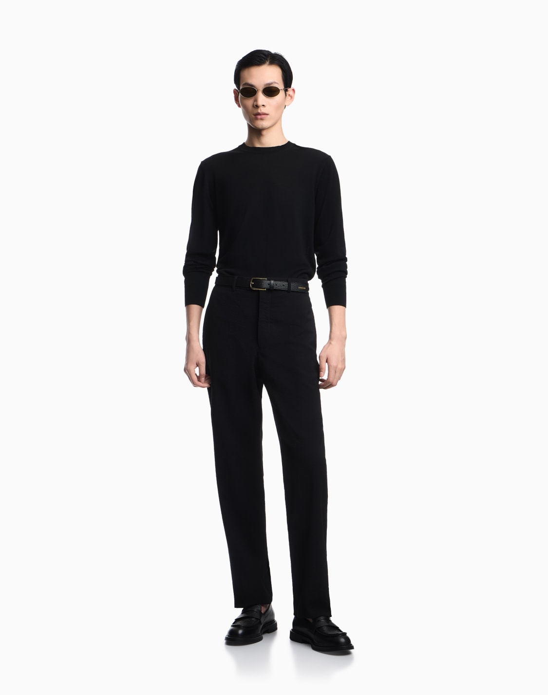 virgin-wool-seersucker-trousers-black--emporio-armani