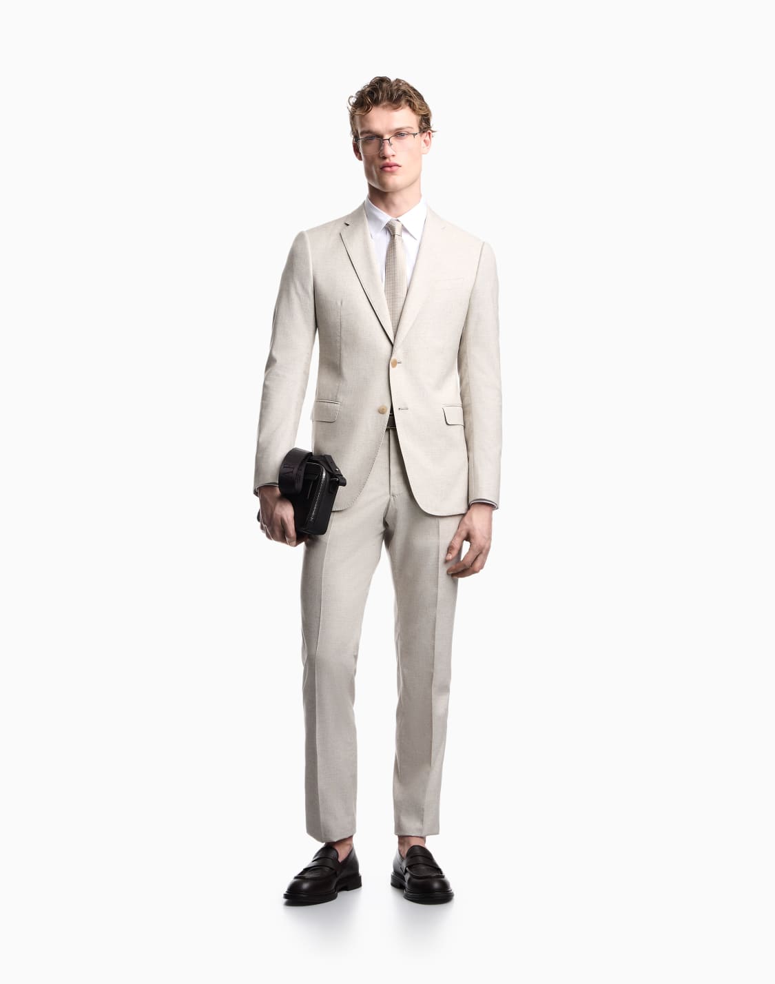 single-breasted-suit-in-fresh-wool-canvas-with-printed-yarn-beige--emporio-armani