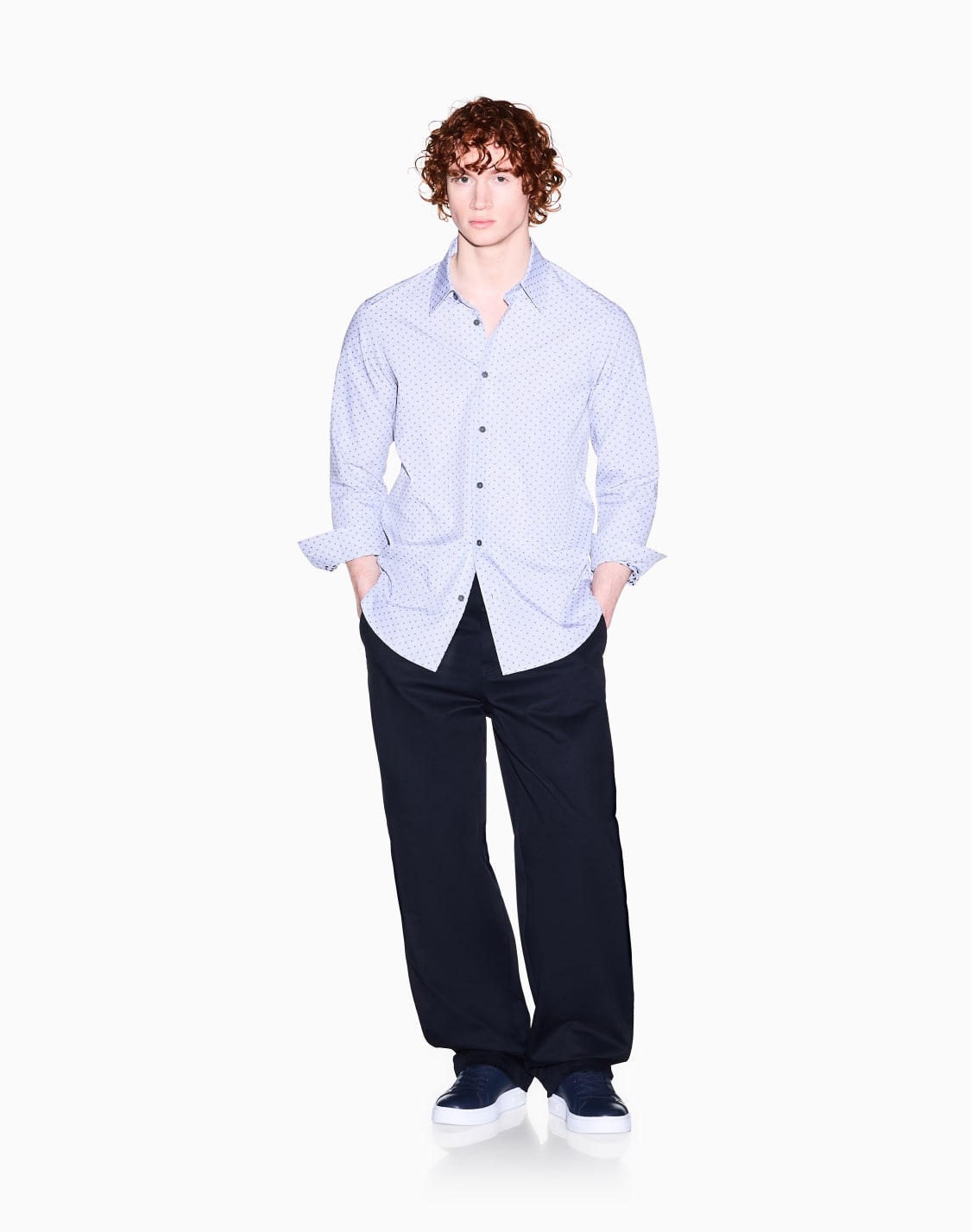 cotton-shirt-bleu--armani-exchange