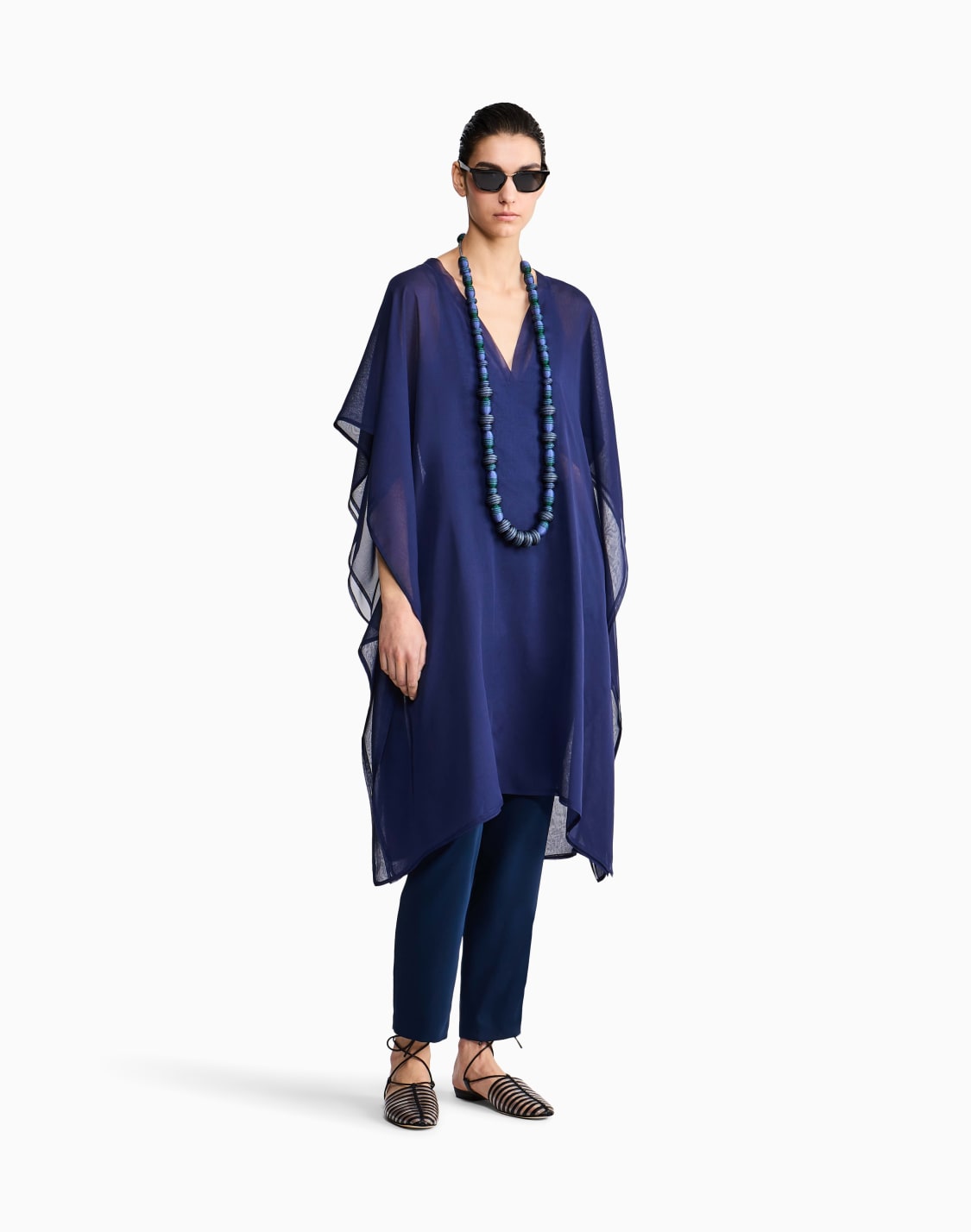 poncho-in-seta-verde--giorgio-armani