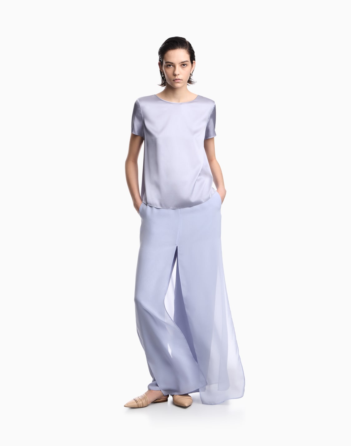 blouse-manches-courtes-en-satin-de-soie-violet--emporio-armani