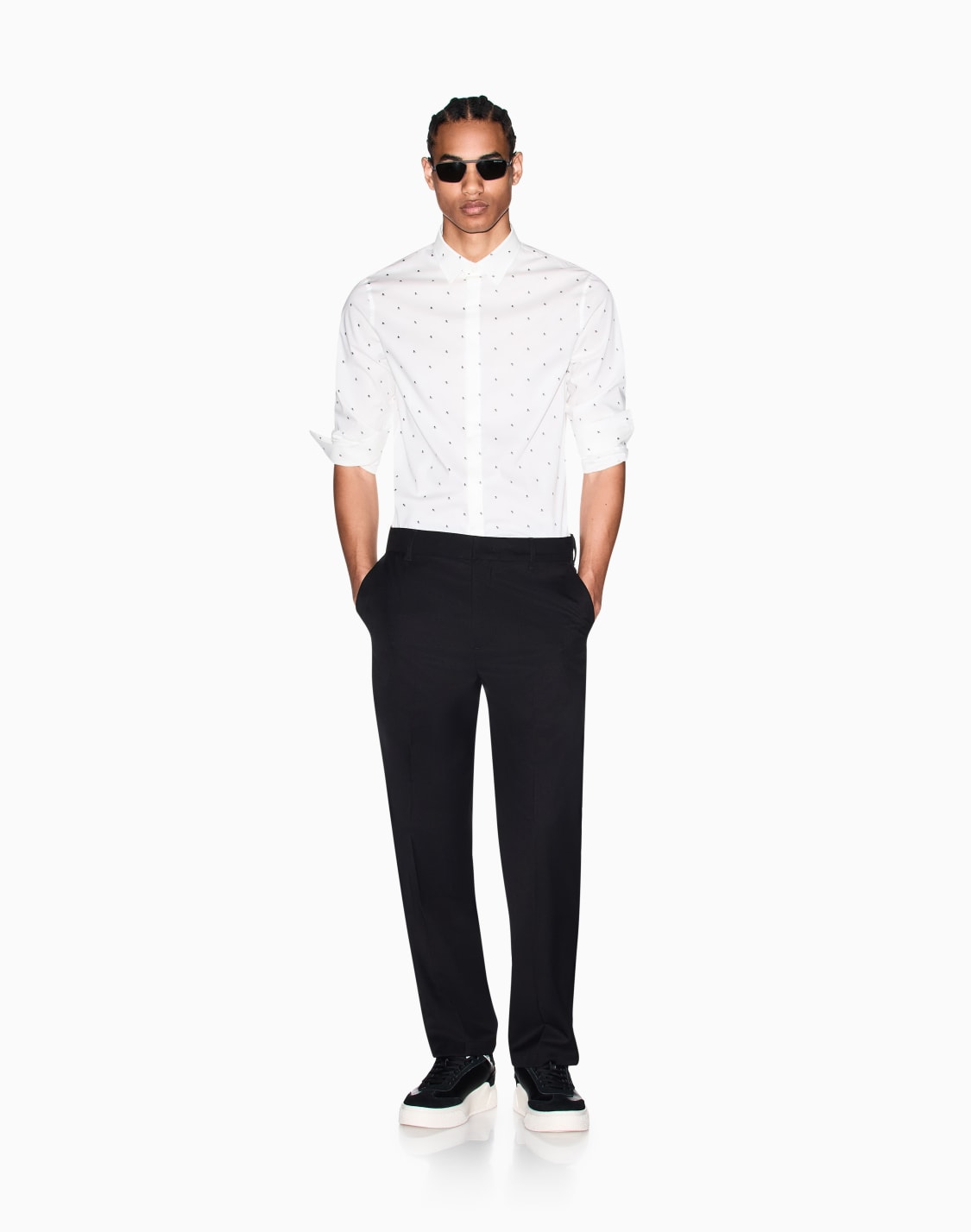 slim-fit-micro-pattern-shirt-white--armani-exchange