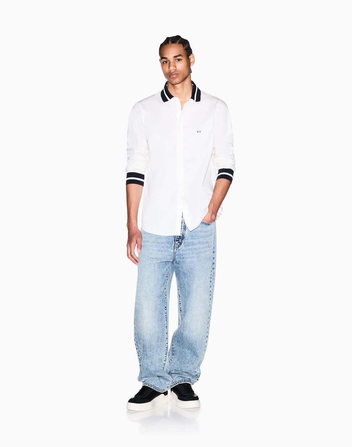 cotton-shirt-white--armani-exchange