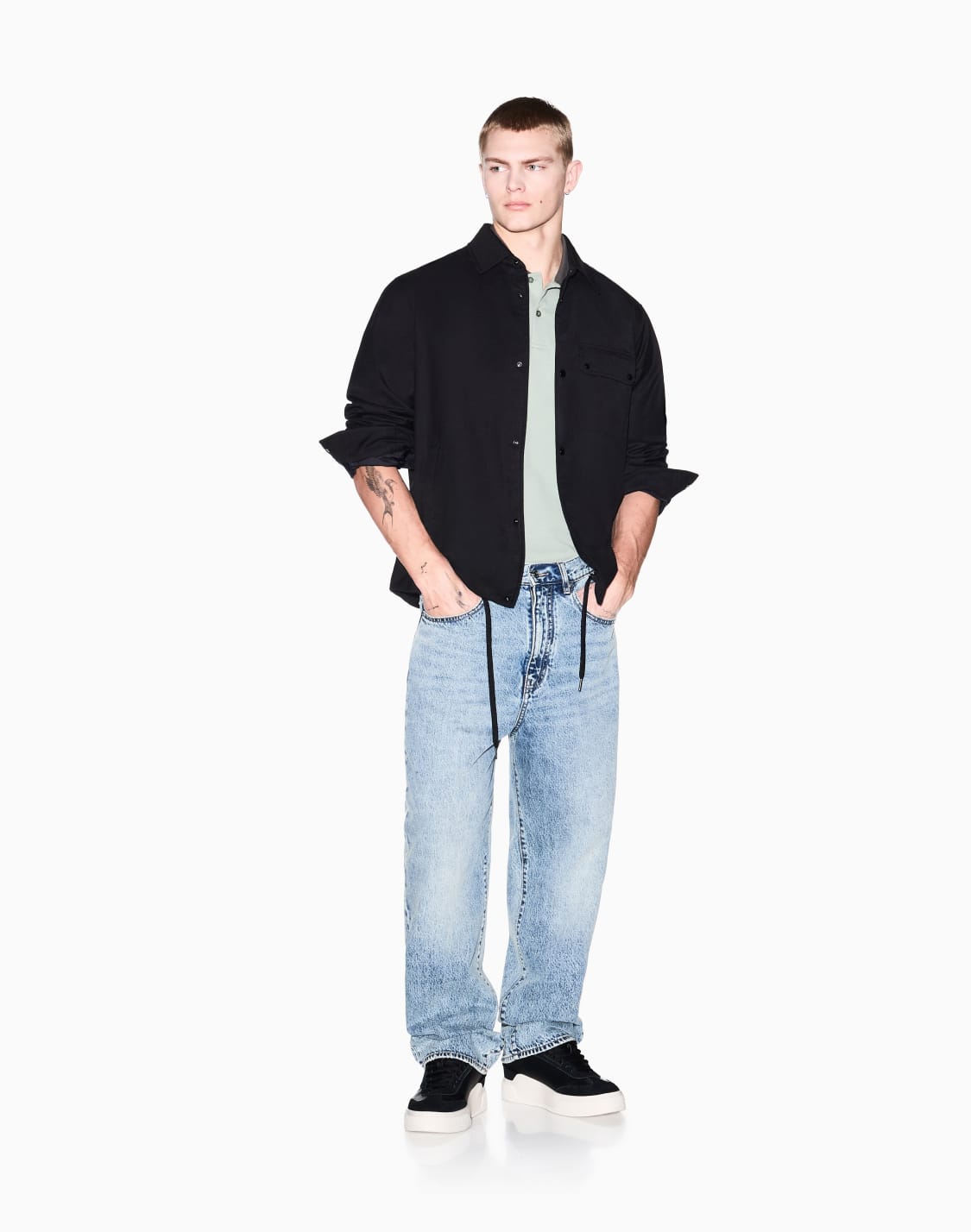 cotton-polo-shirt-green--armani-exchange