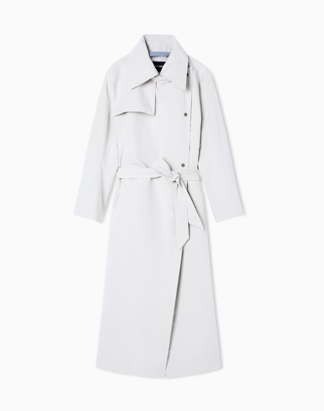 トレンチコト-テクニカルファブリック-グレ--giorgio-armani