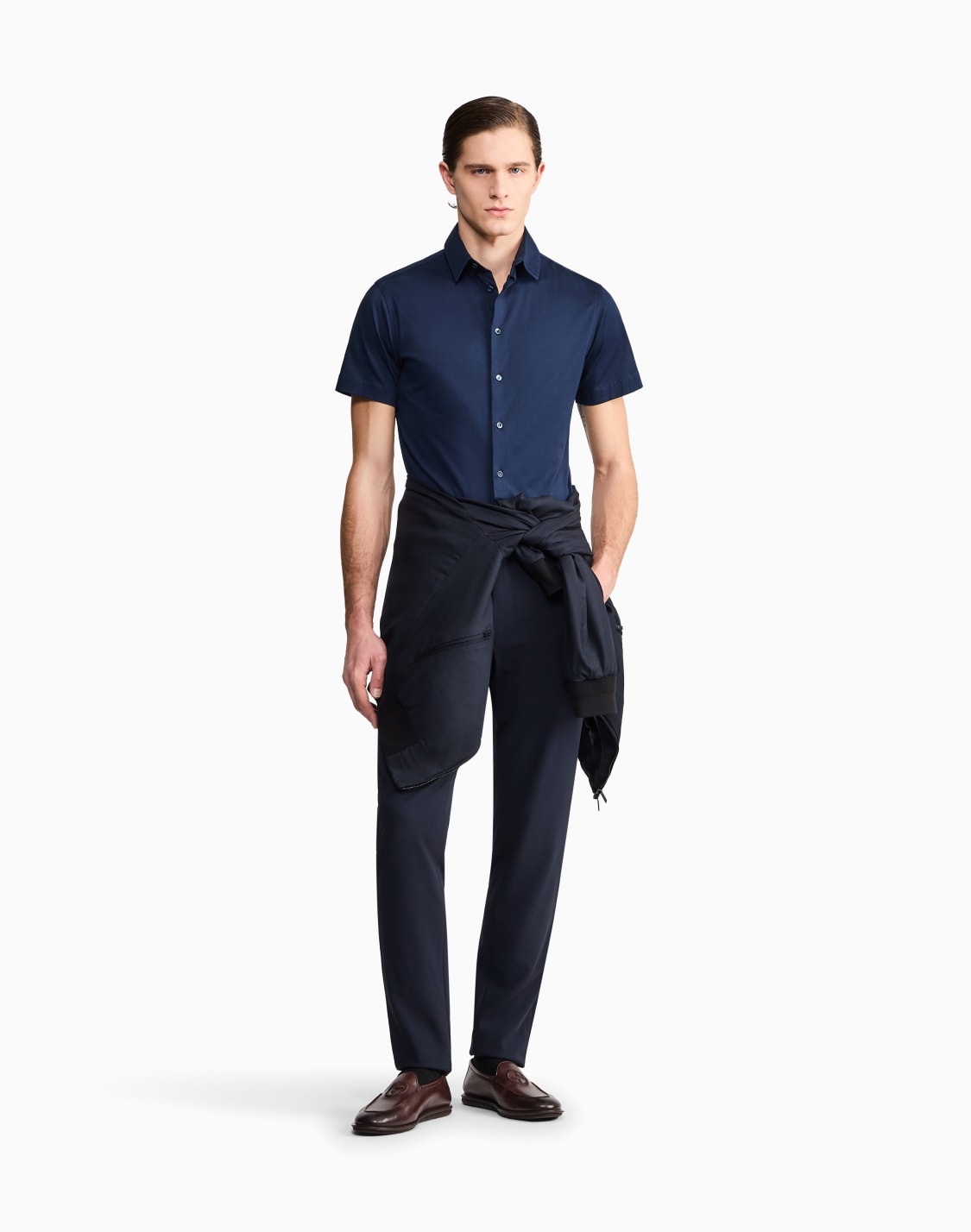short-sleeved-cotton-jersey-shirt-navy-blue--giorgio-armani