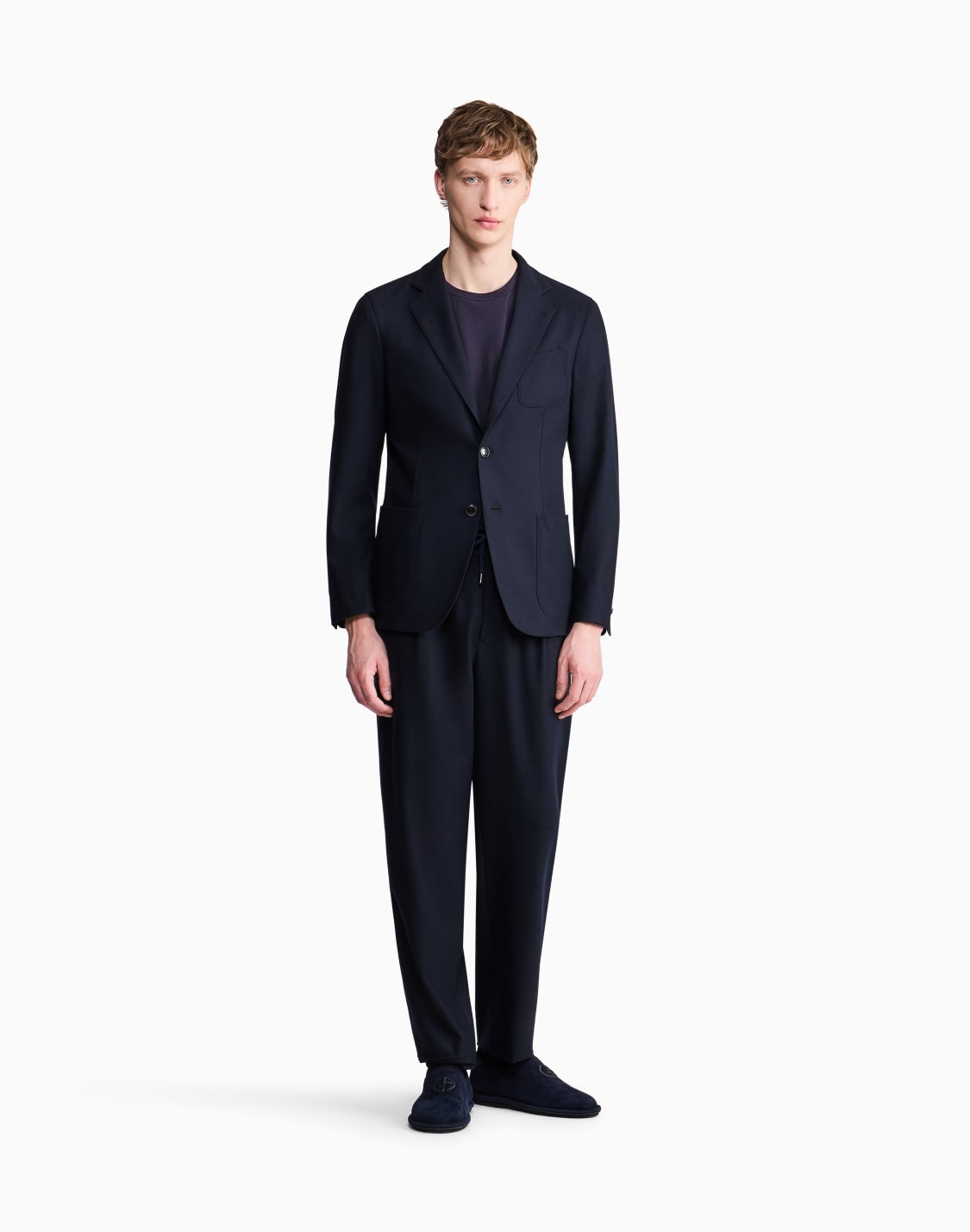 アプトンライン-シングルブレストジャケット-ストレッチカシミア-ラシャ-ネイビブル--giorgio-armani