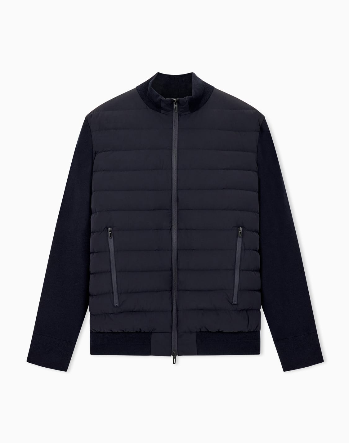 stretch-nylon-down-jacket-with-knit-sleeves-travel-essential-navy-blue--emporio-armani