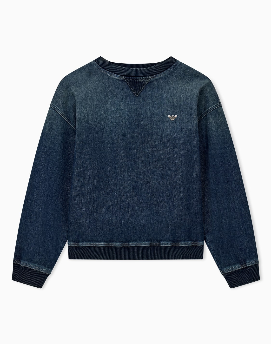 cotton-denim-crew-neck-sweatshirt-with-ribbed-trims-blue--emporio-armani