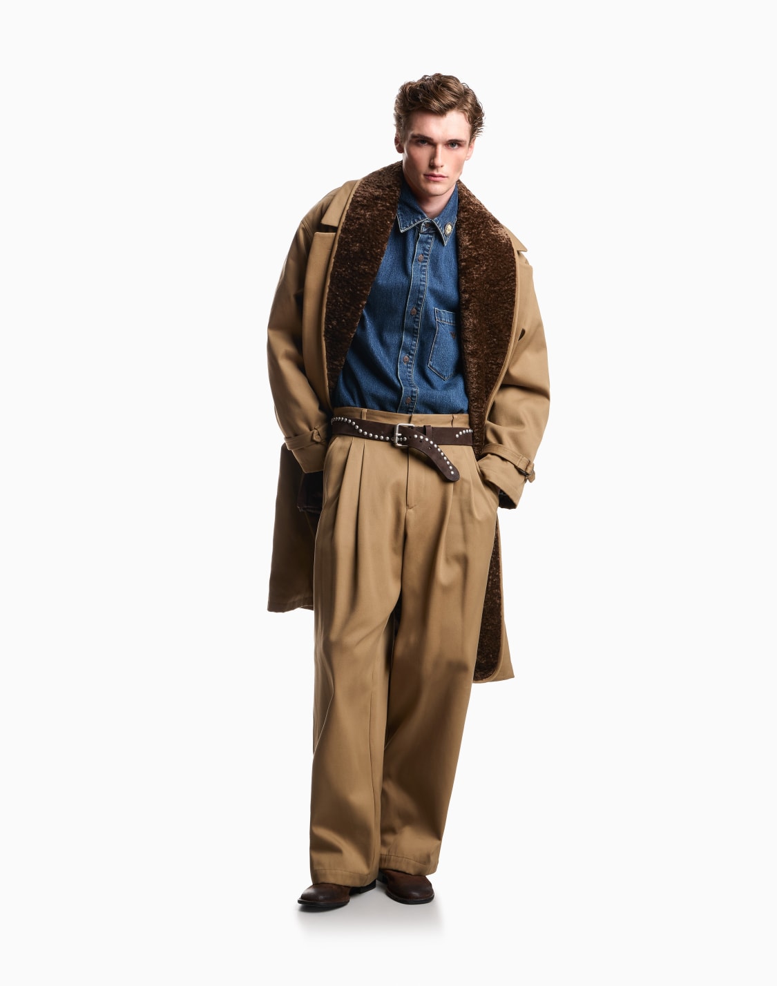 cotton-denim-shirt-with-a-chest-pocket-and-metallic-buttons-blue--emporio-armani