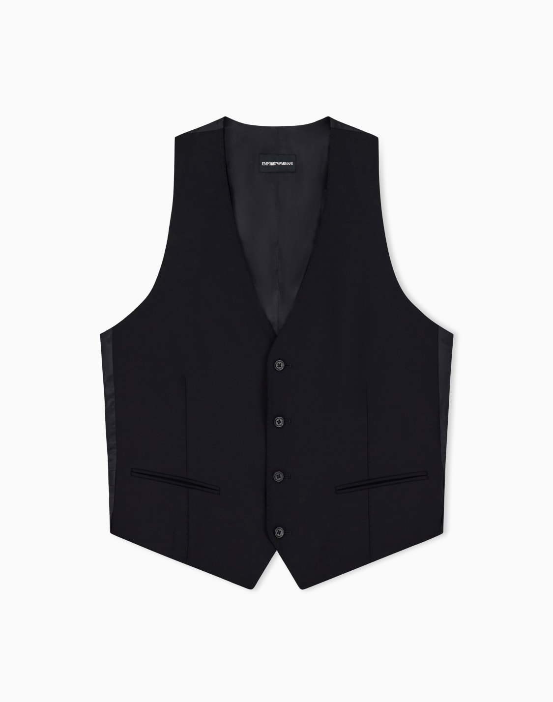 single-breasted-waistcoat-in-stretch-tropical-light-wool-canvas-navy-blue--emporio-armani