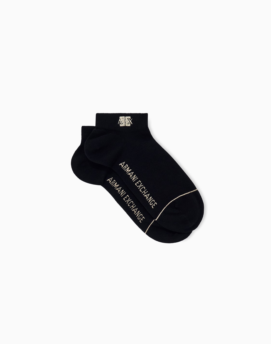calcetines-tobilleros-de-algodn-elstico-con-logotipo-negro--armani-exchange