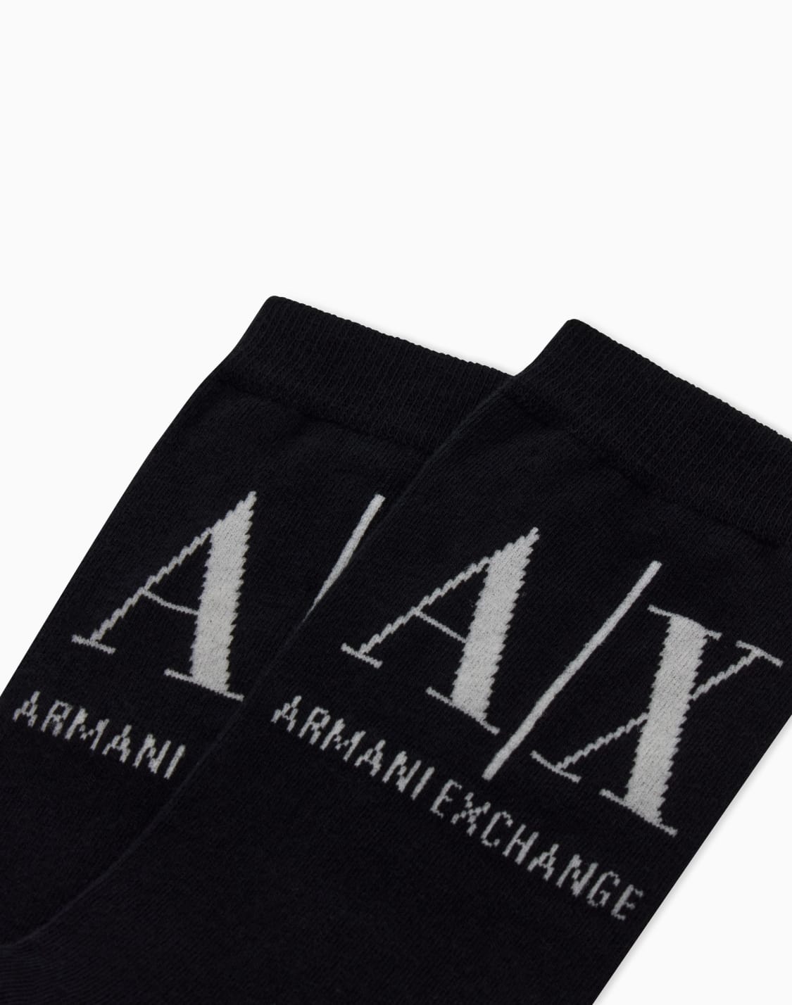 ロゴ入りショトソックス-ブラック--armani-exchange