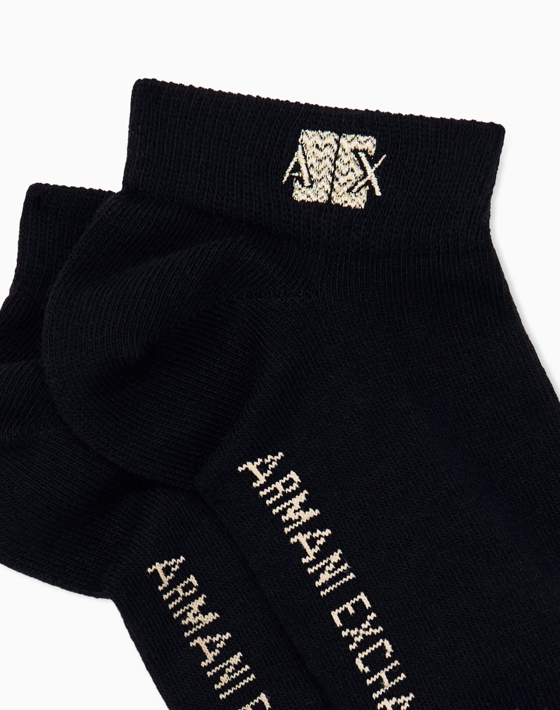 calcetines-tobilleros-de-algodn-elstico-con-logotipo-negro--armani-exchange