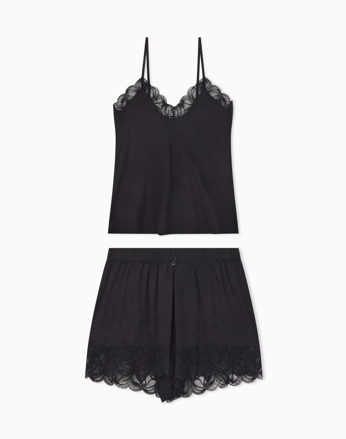 short-pyjamas-in-jacquard-viscose-with-lace-trim-black--emporio-armani