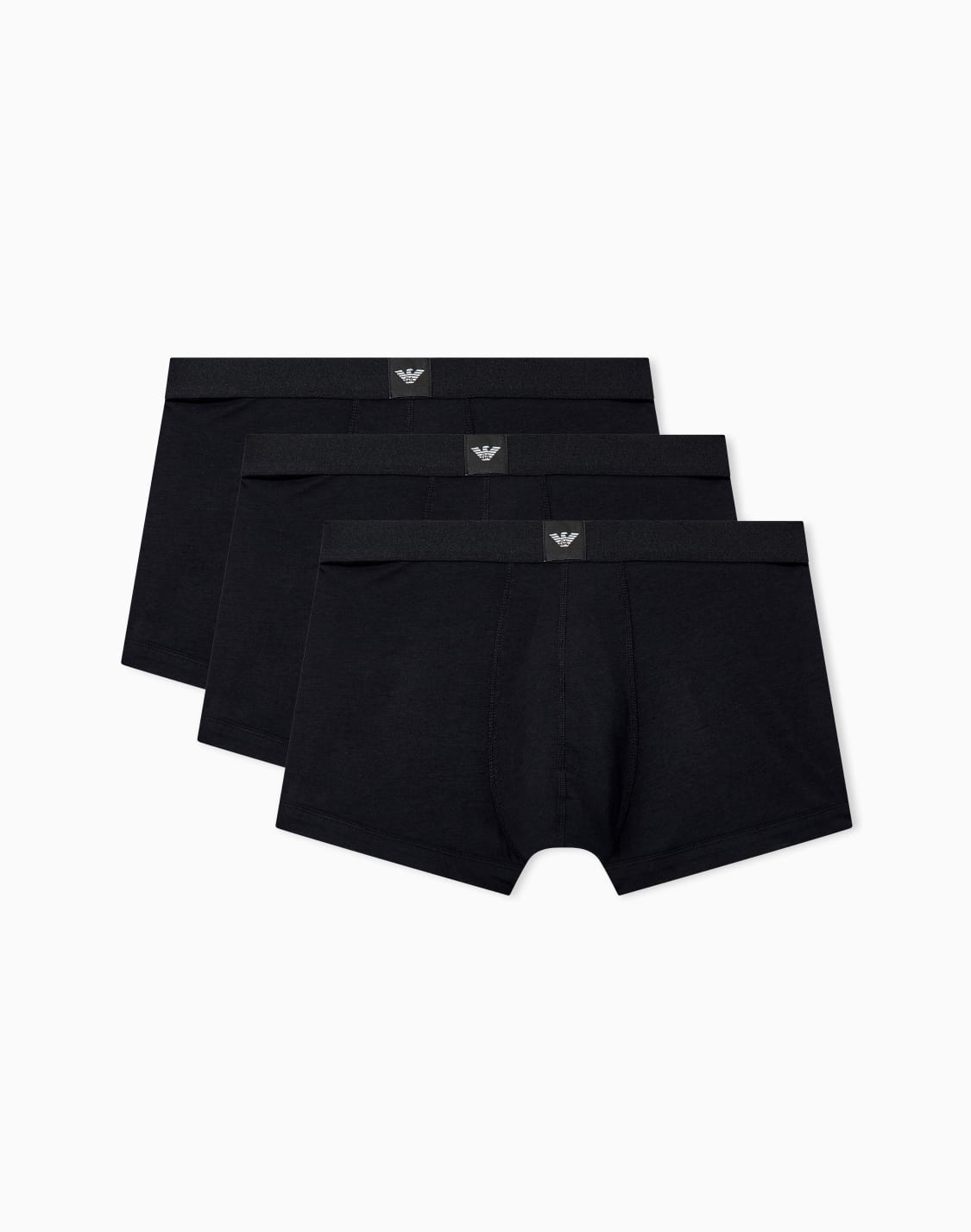 three-pack-of-cotton-trunks-with-a-logo-label-waistband-black--emporio-armani
