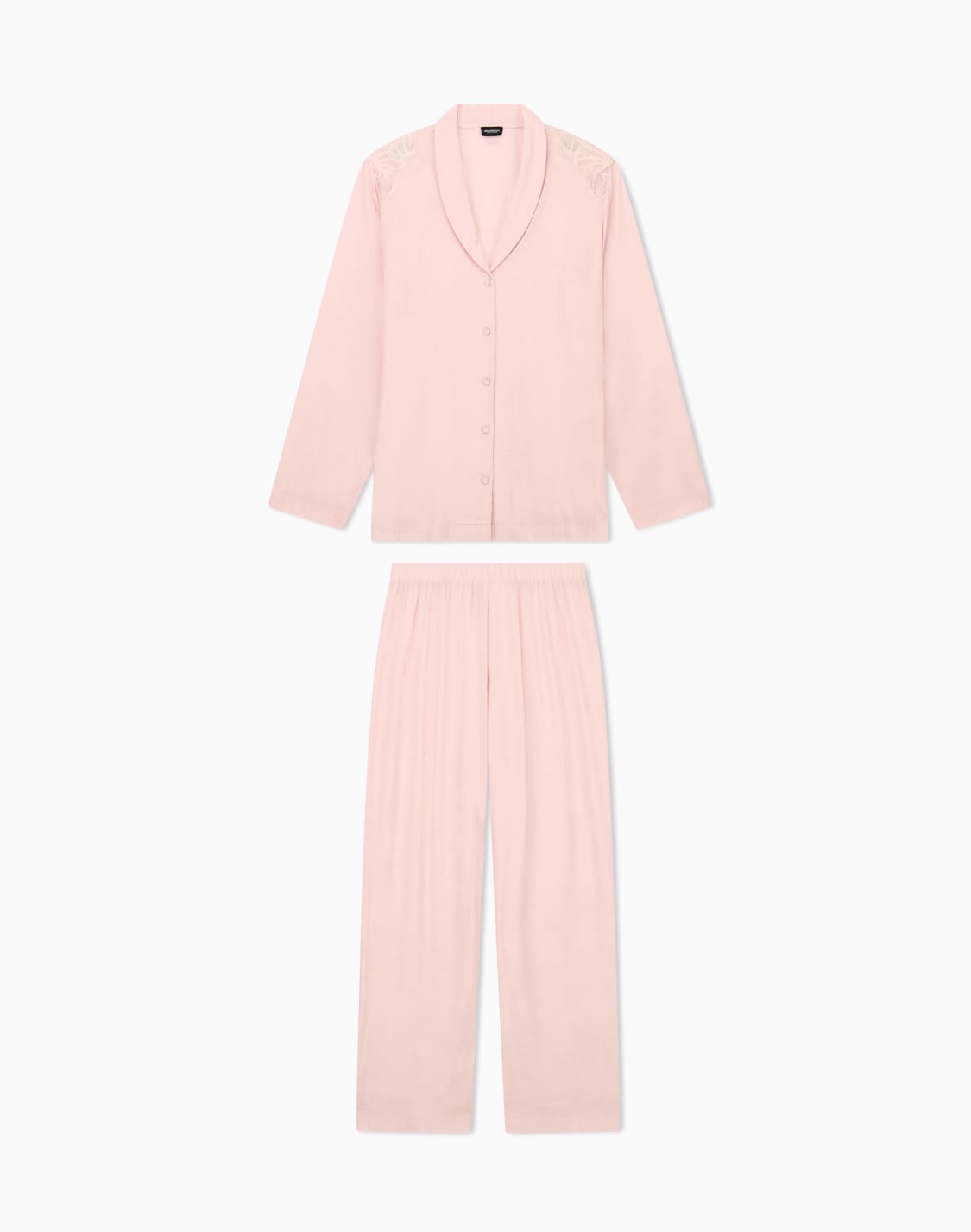 long-pyjama-set-in-jacquard-viscose-with-lace-details-pink--emporio-armani